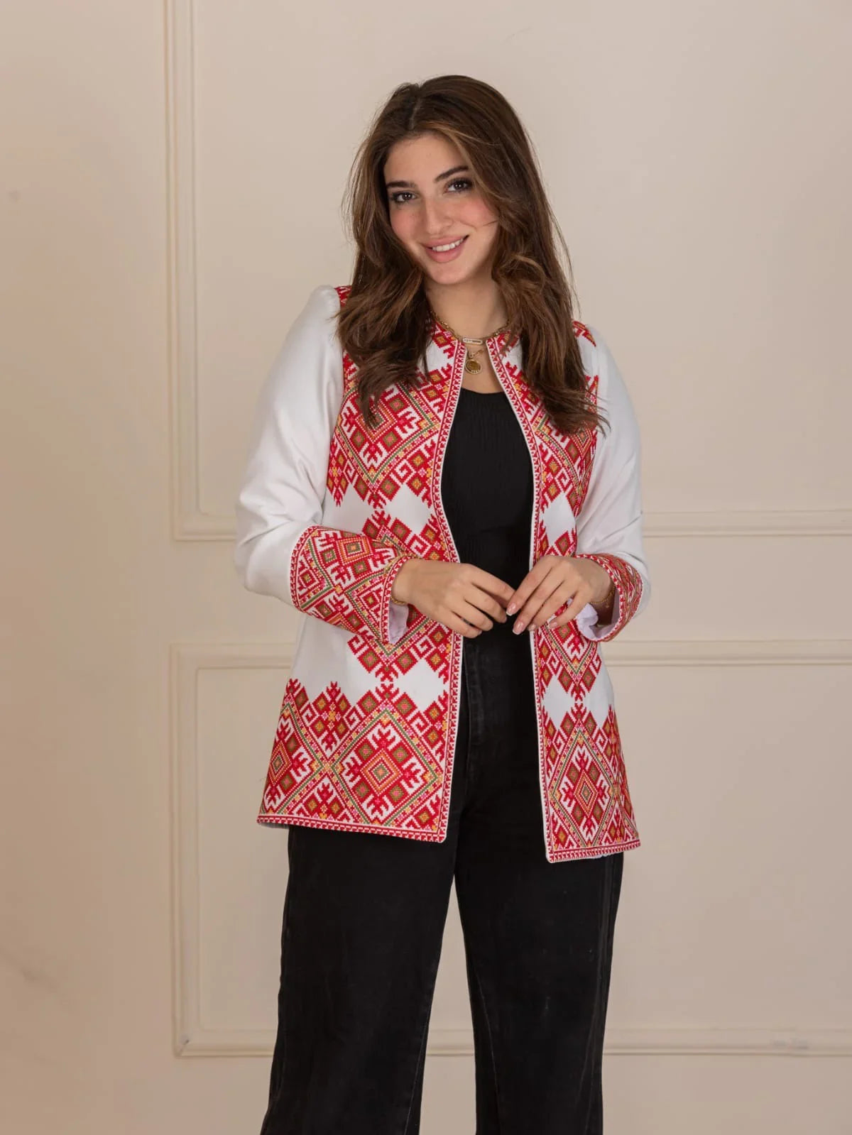 Palestinian Pattern Embroidered Jacket