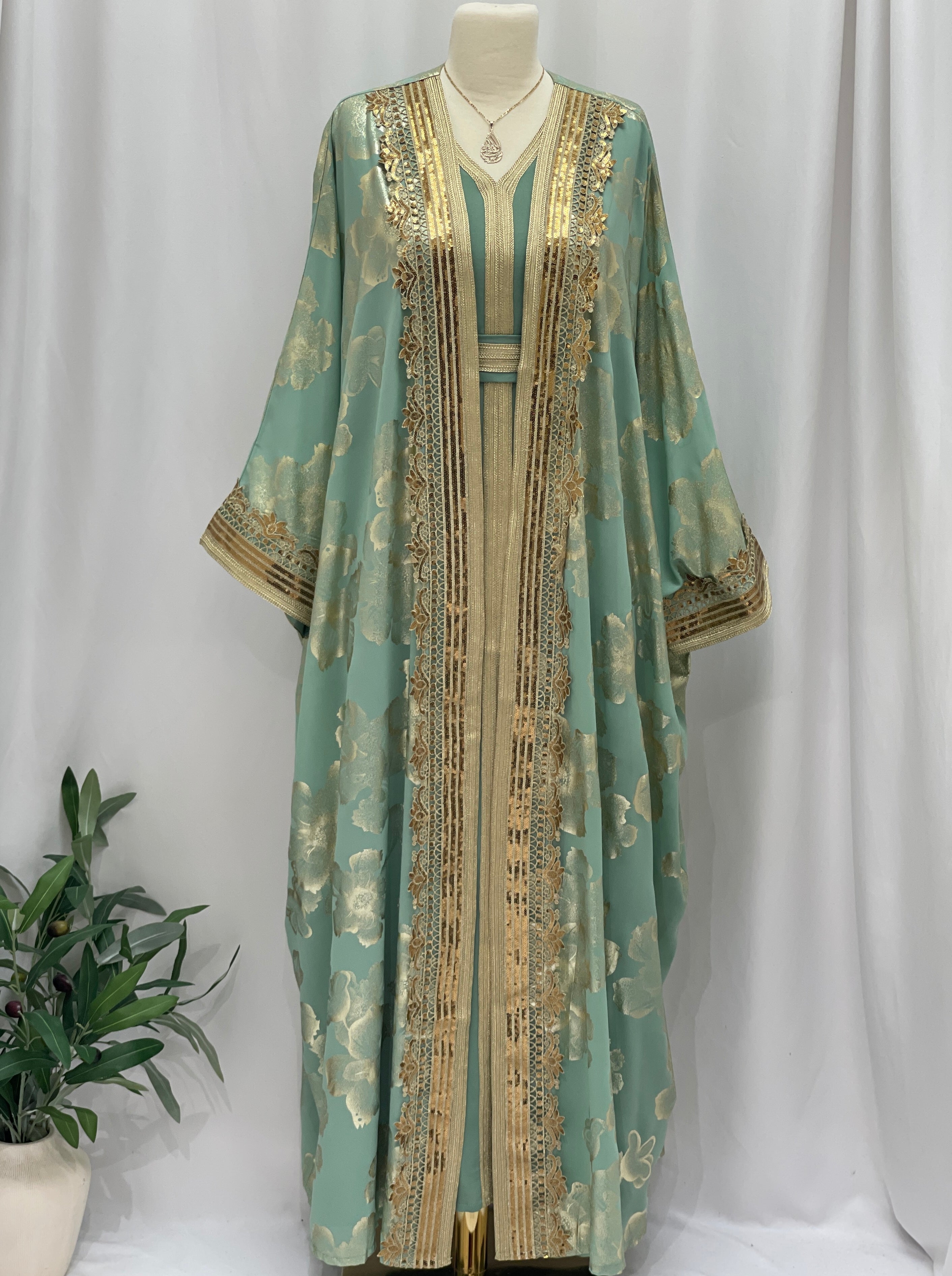 Mint Blossom Kaftan