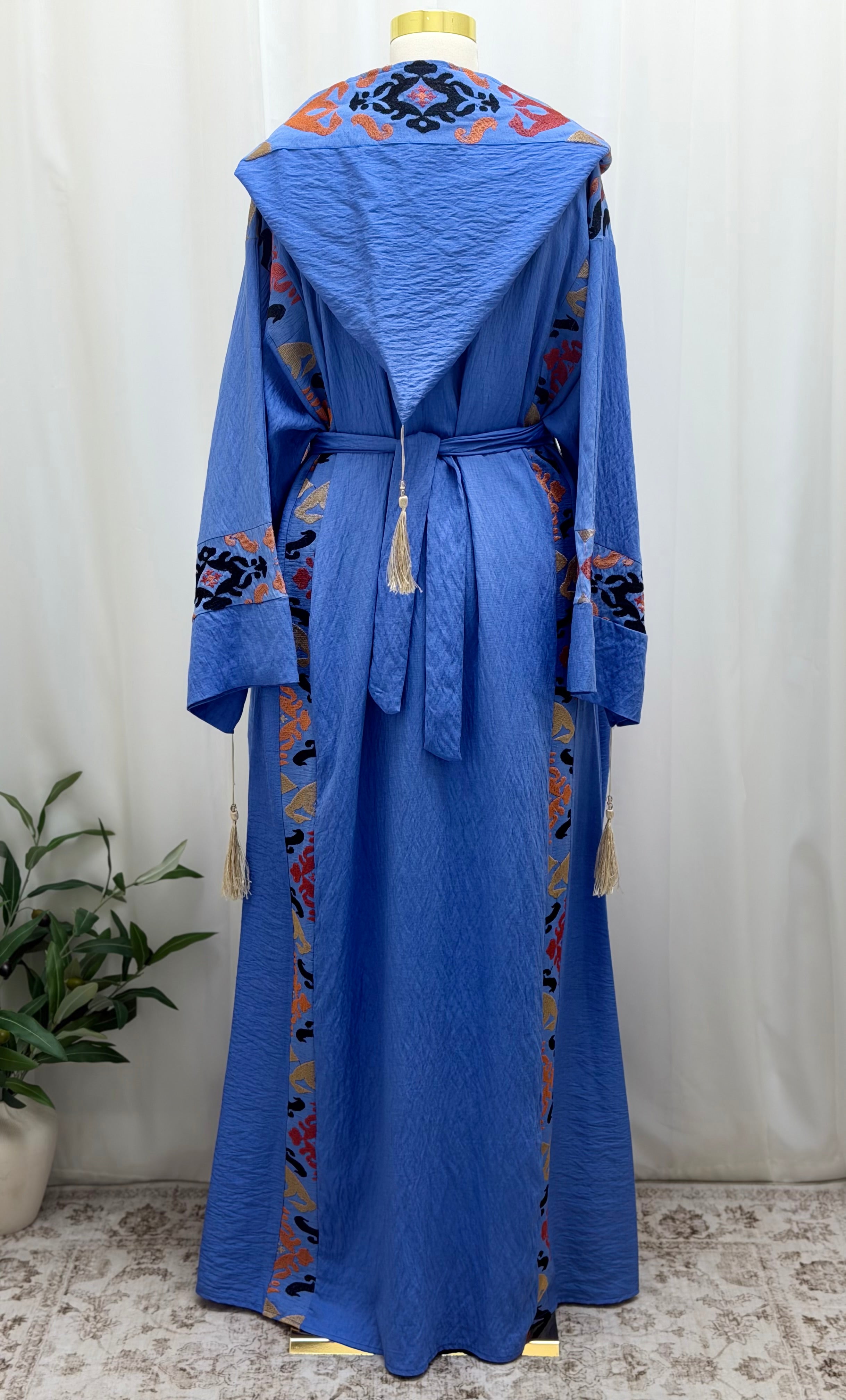 3-Piece Lightweight Soft Linen Women's Abaya Set - Modern and Comfortable Design