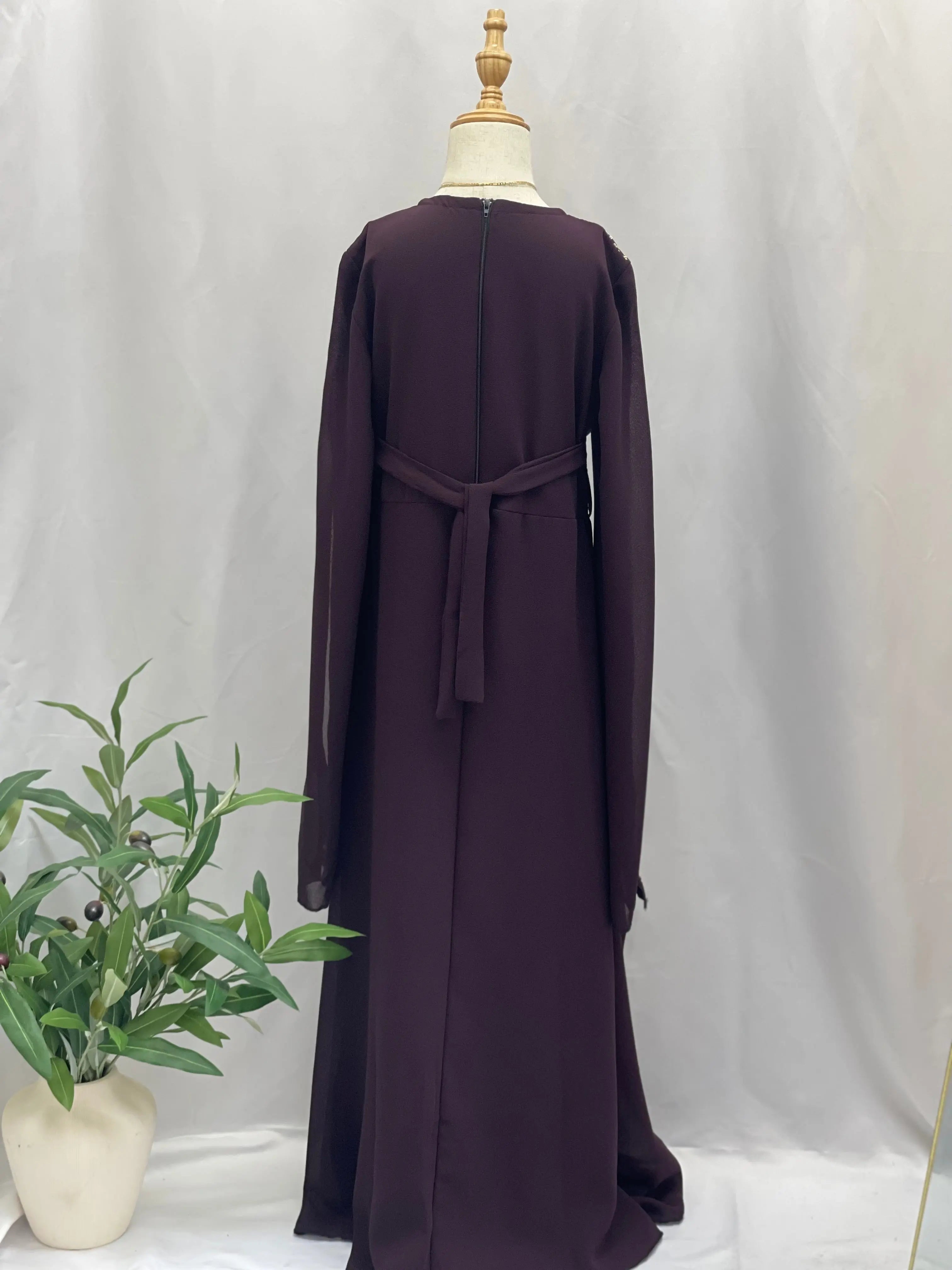 Embroidered Princess Jasmin Dress Palestinian Elegance