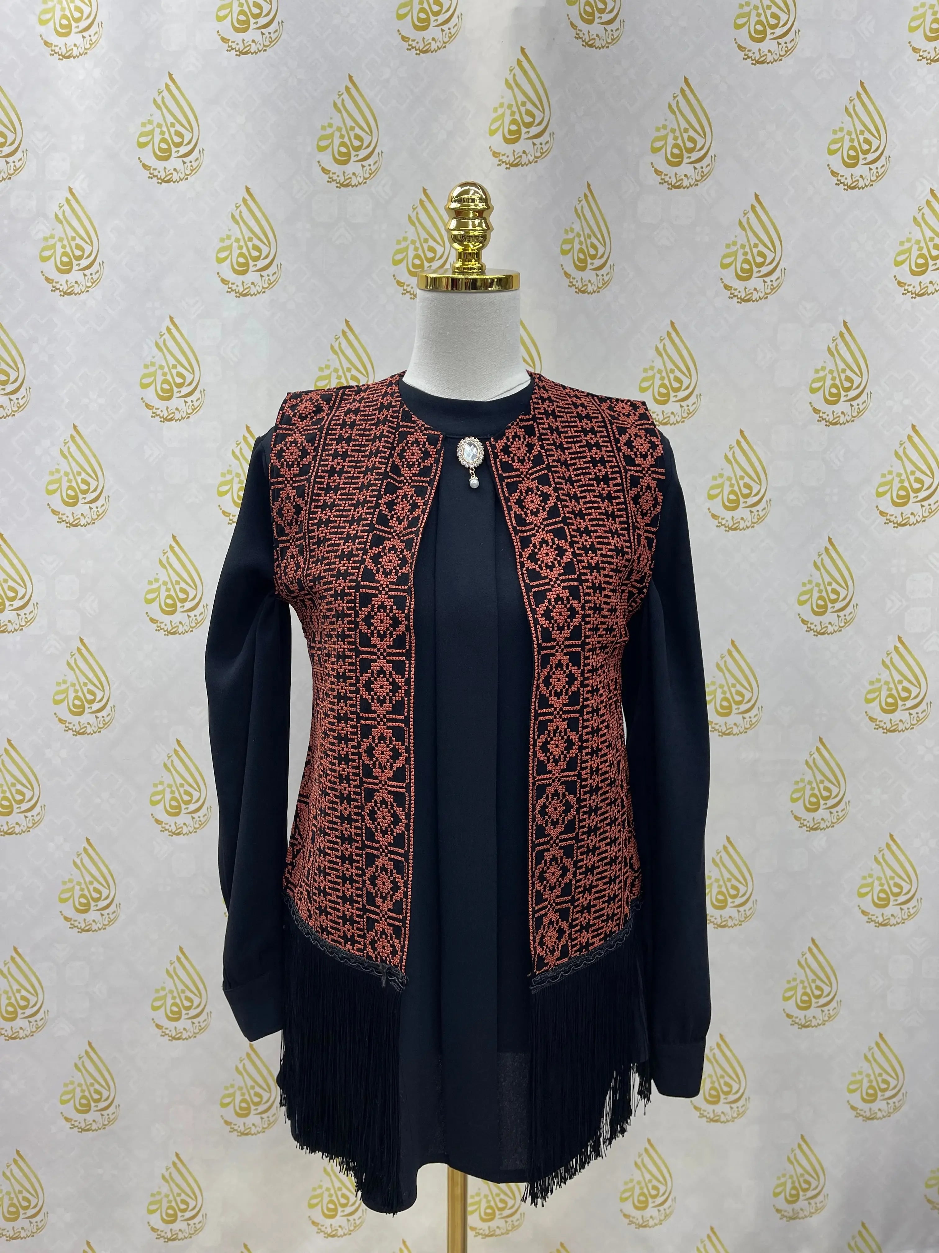 Embroidery Tassel Vest: Timeless Elegance and Versatile Style Palestinian Elegance
