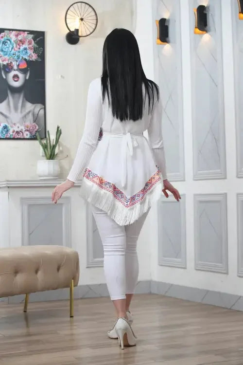 Craftsmanship at Its Finest: Intricate Embroidery Vest Palestinian Elegance