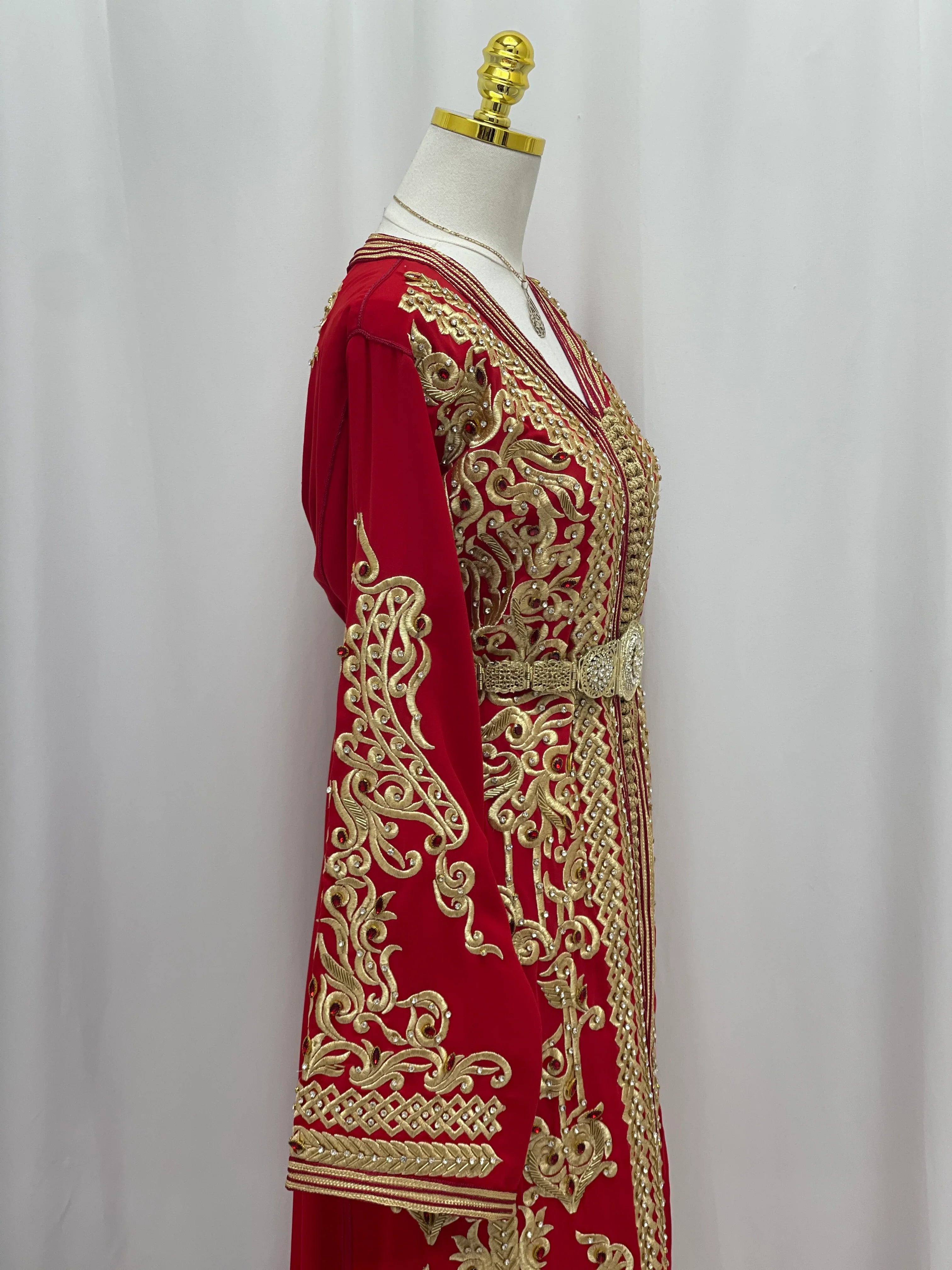 Royal Ruby Moroccan Kaftan