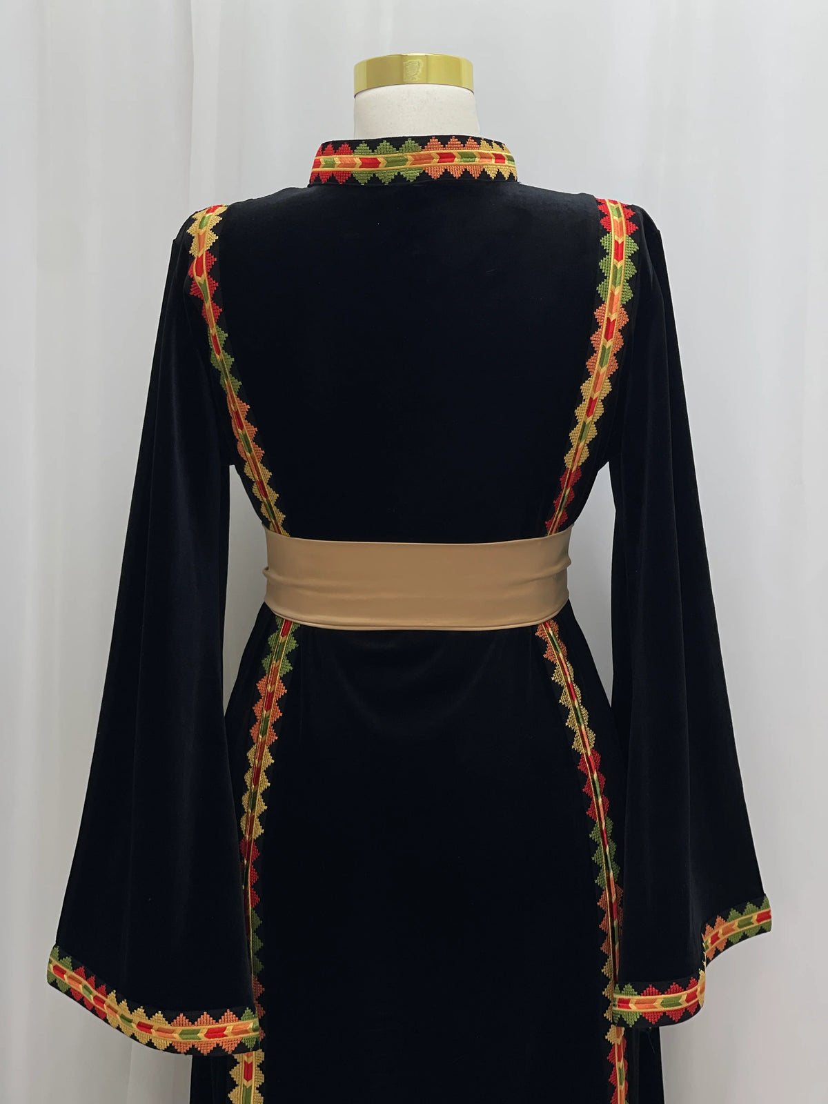 Manajel Grace Velvet Thobe - Palestinian Elegance