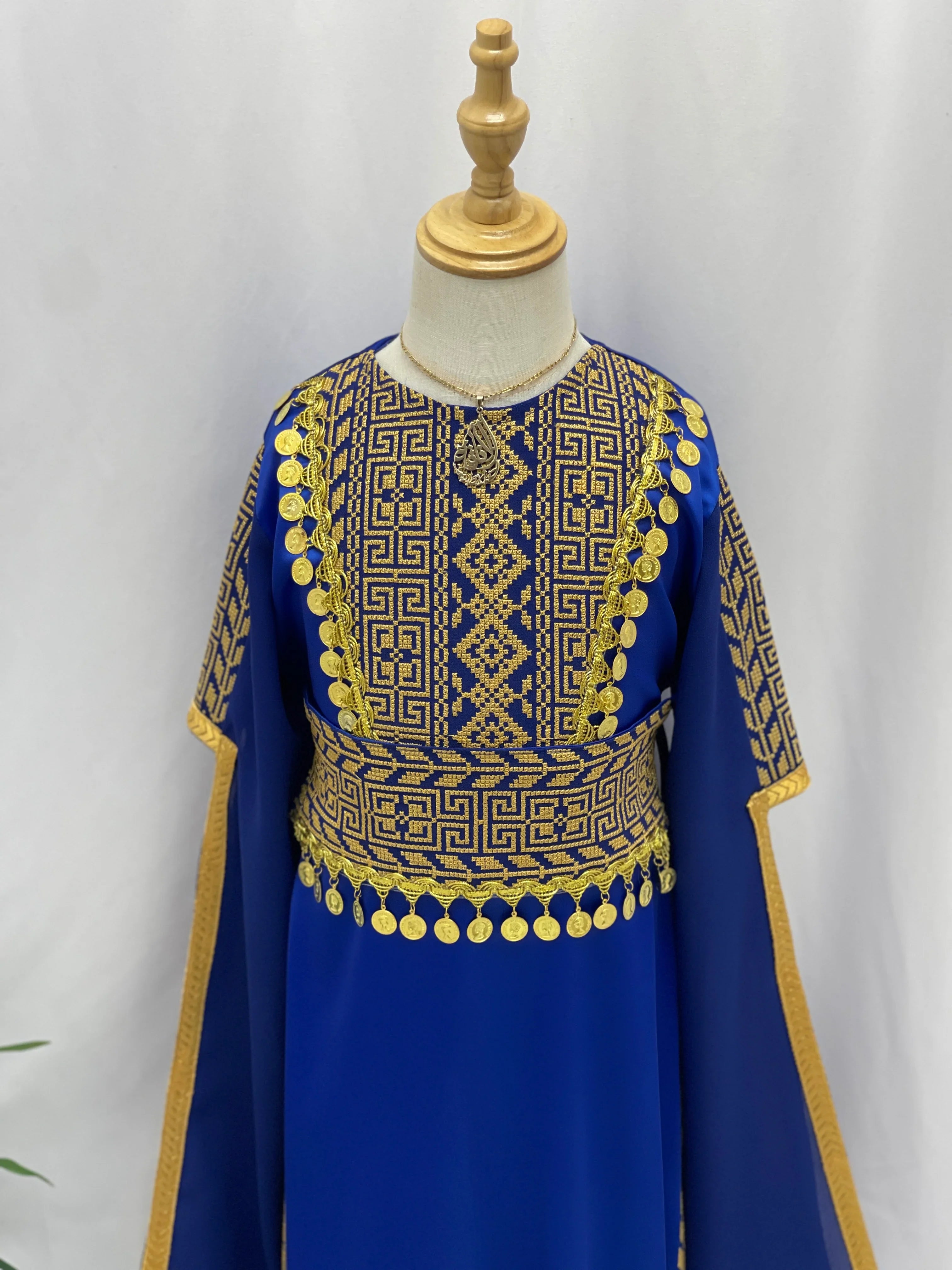 Heritage Coin Embroidered Girls Thobe Set