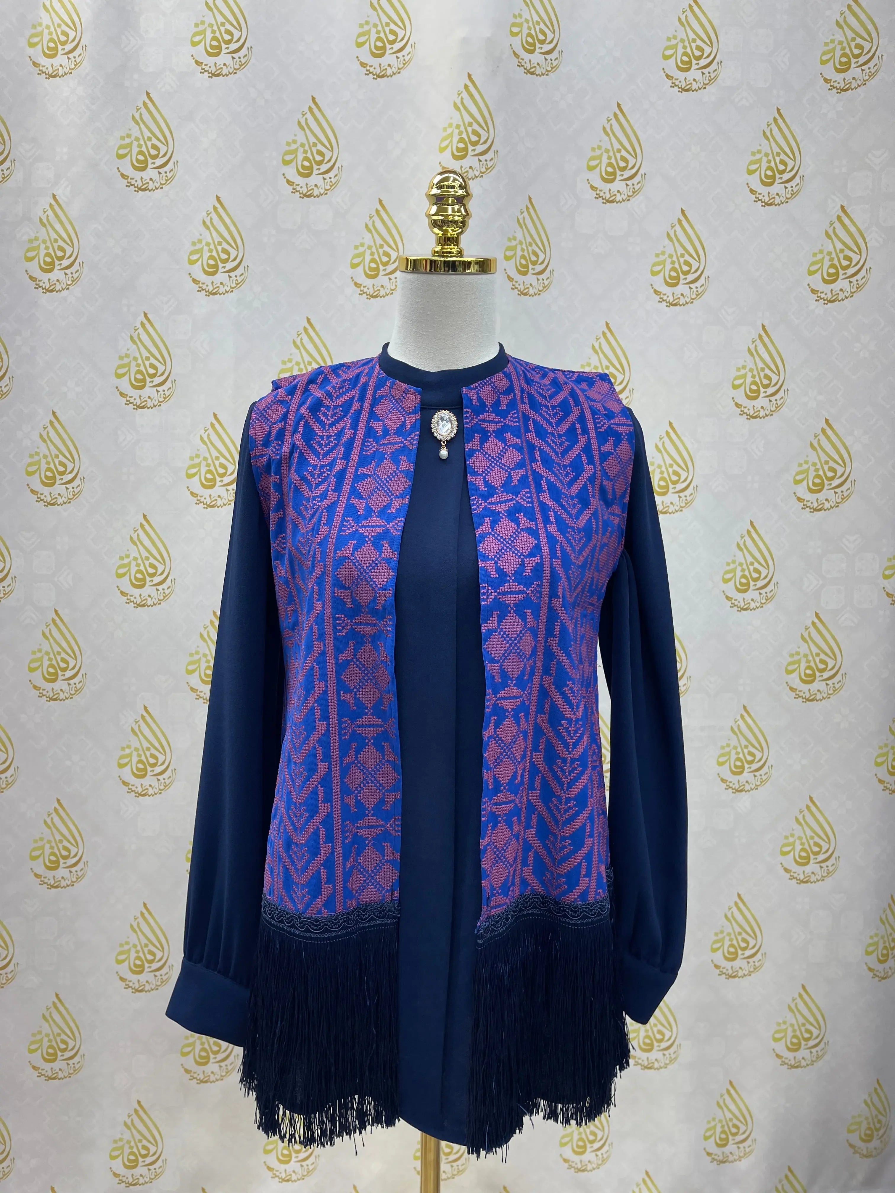 Embroidery Tassel Vest: Timeless Elegance and Versatile Style Palestinian Elegance