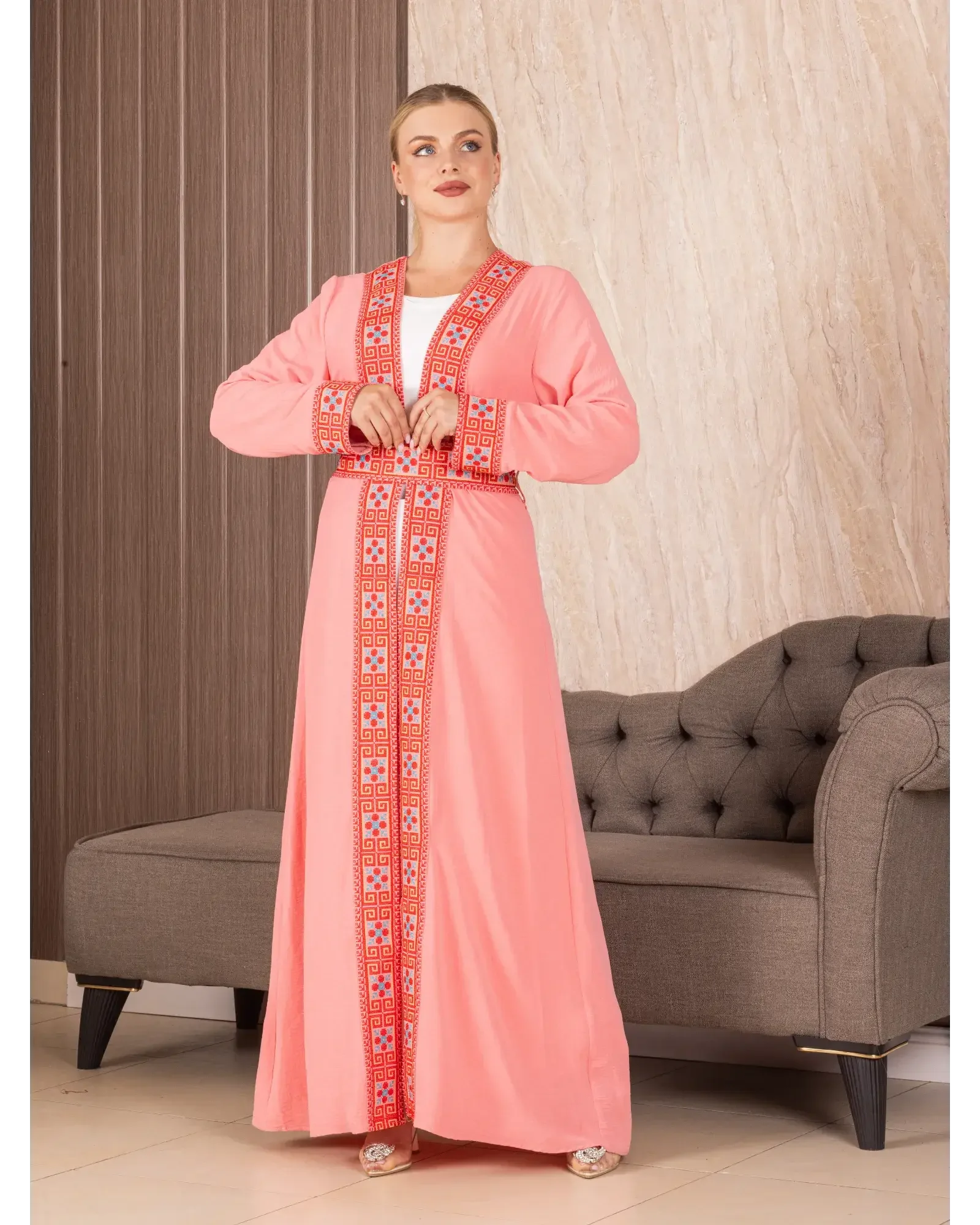 Embroidered Cardigan Palestinian Elegance