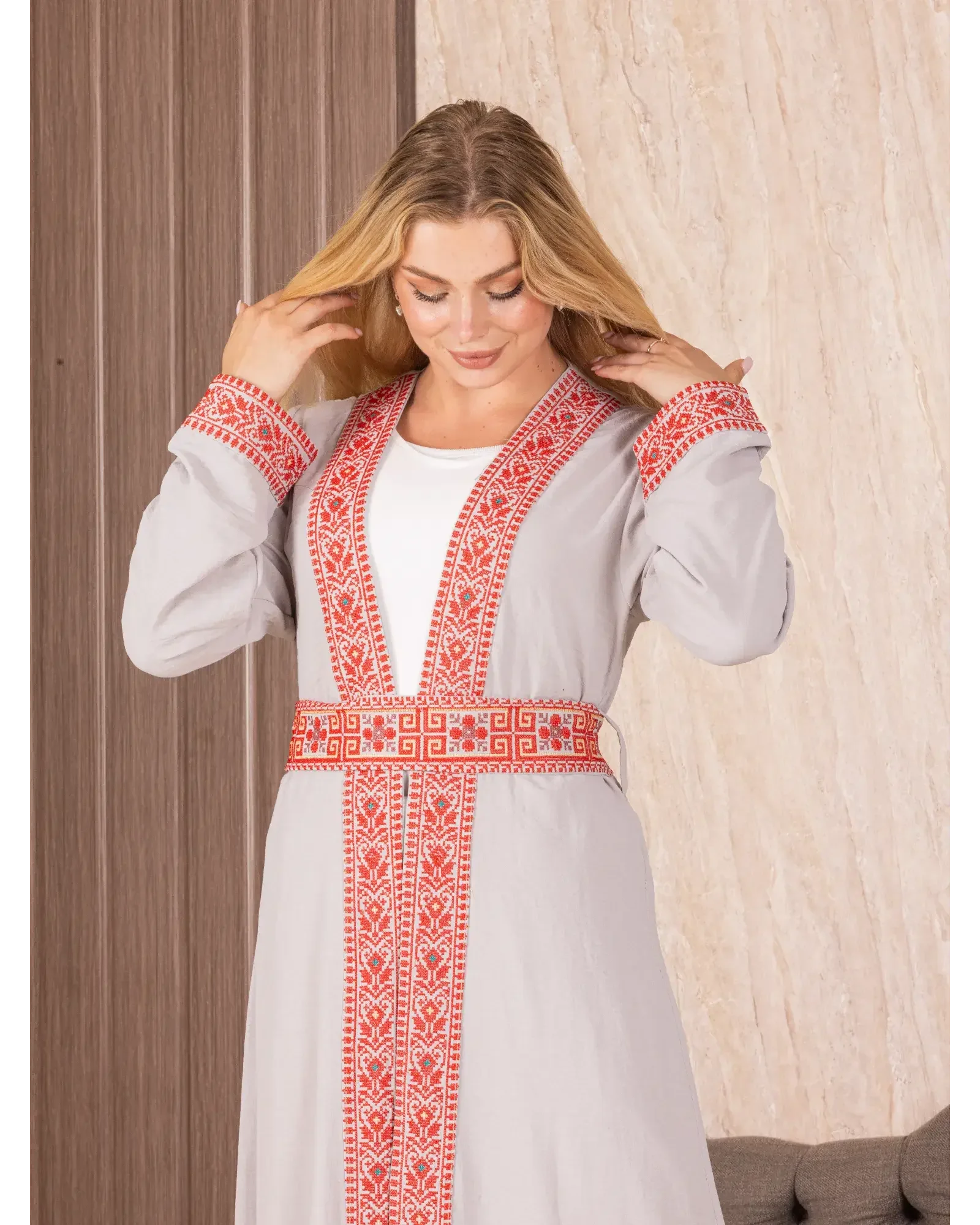 Embroidered Cardigan Palestinian Elegance