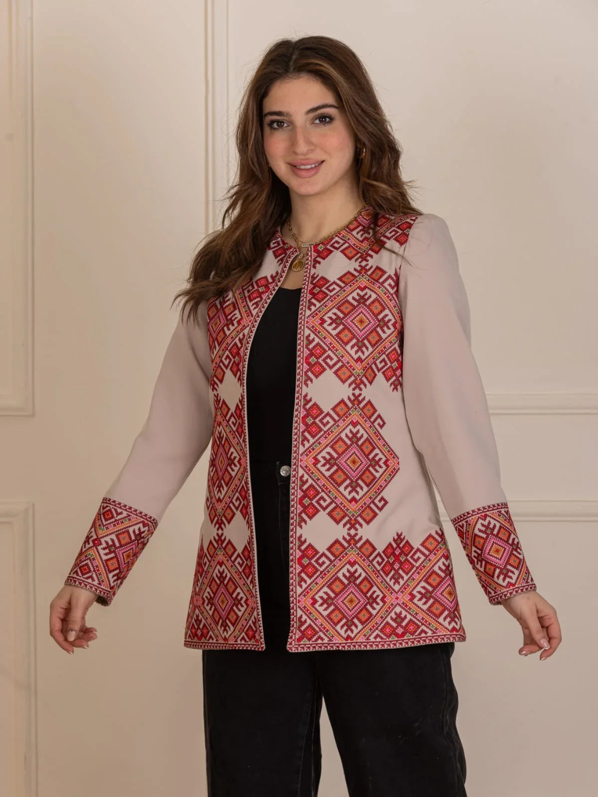 Palestinian Pattern Embroidered Jacket