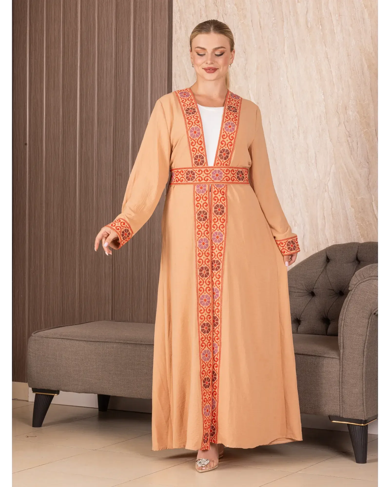 Embroidered Cardigan Palestinian Elegance