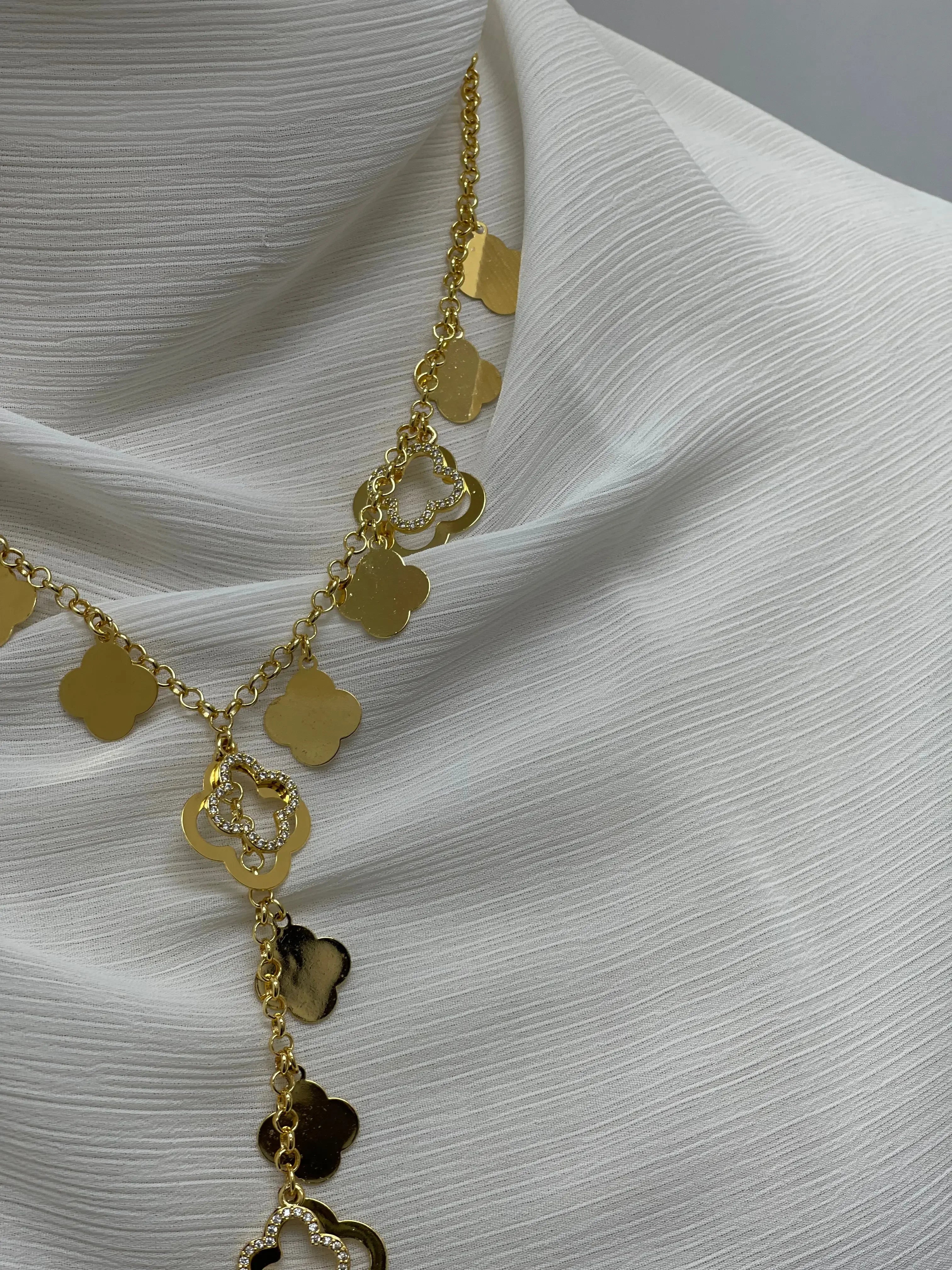 Timeless Sophistication: Susa Plated Gold Necklace Palestinian Elegance