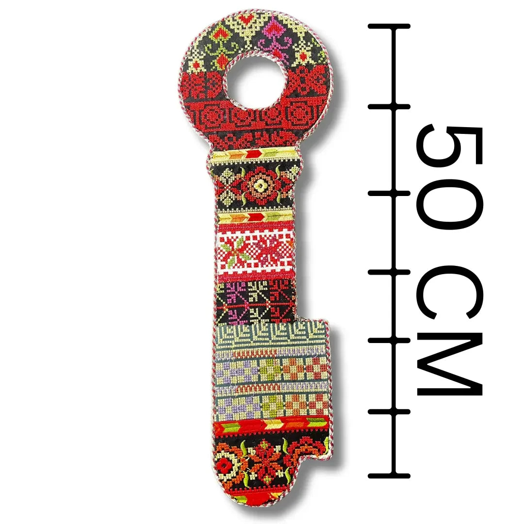Key-Shaped Tatreez Design Home Decor – High-Quality Cultural Elegance Palestinian Elegance