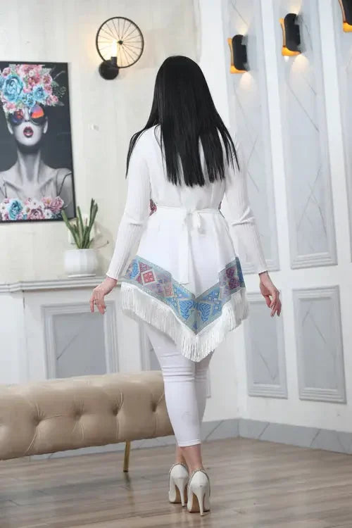 Craftsmanship at Its Finest: Intricate Embroidery Vest Palestinian Elegance