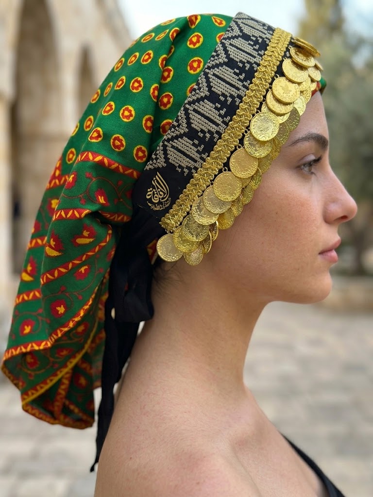 Head Lerat Bandana with Double Gold Coins: Unique Luxury for Your Style