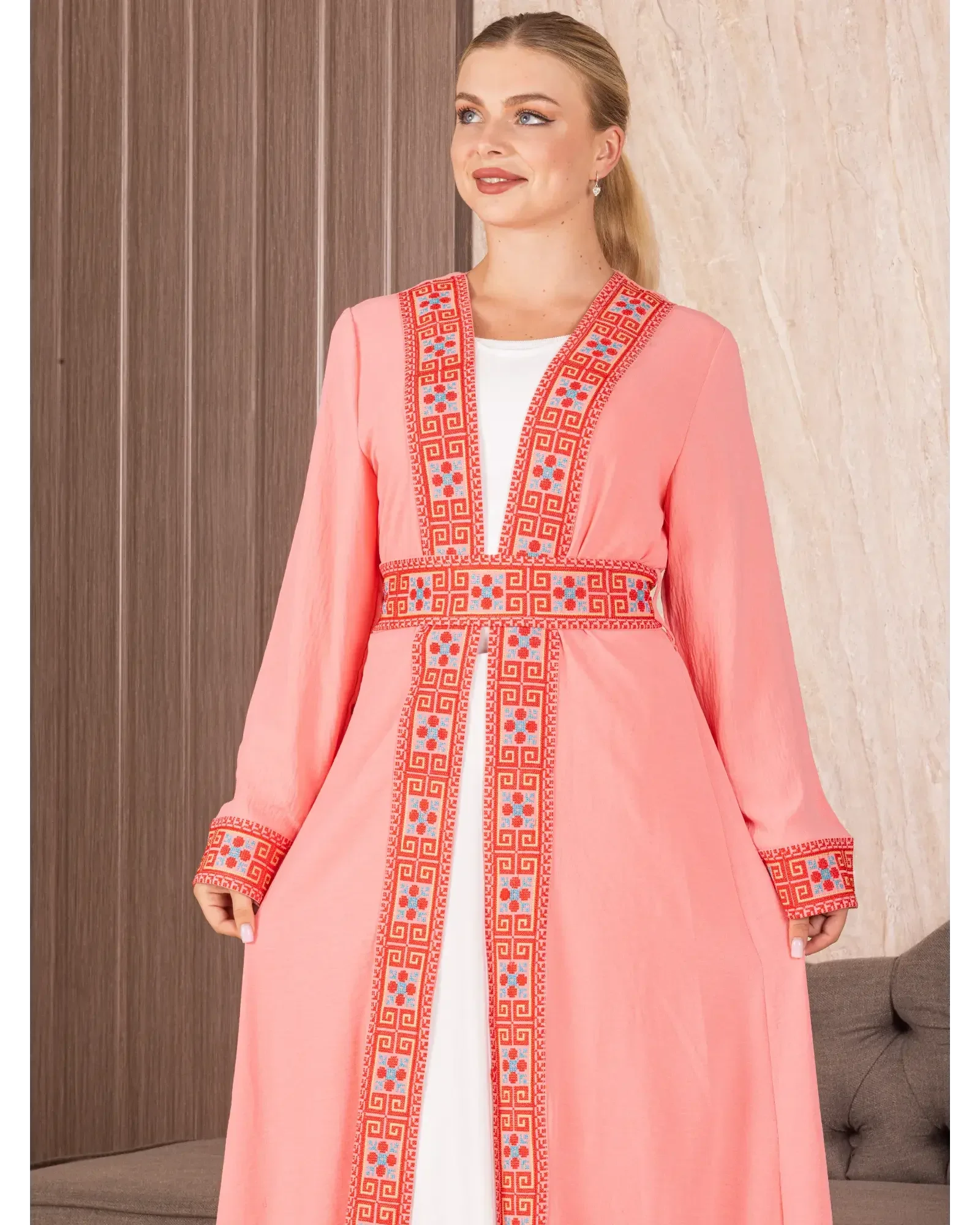Embroidered Cardigan Palestinian Elegance