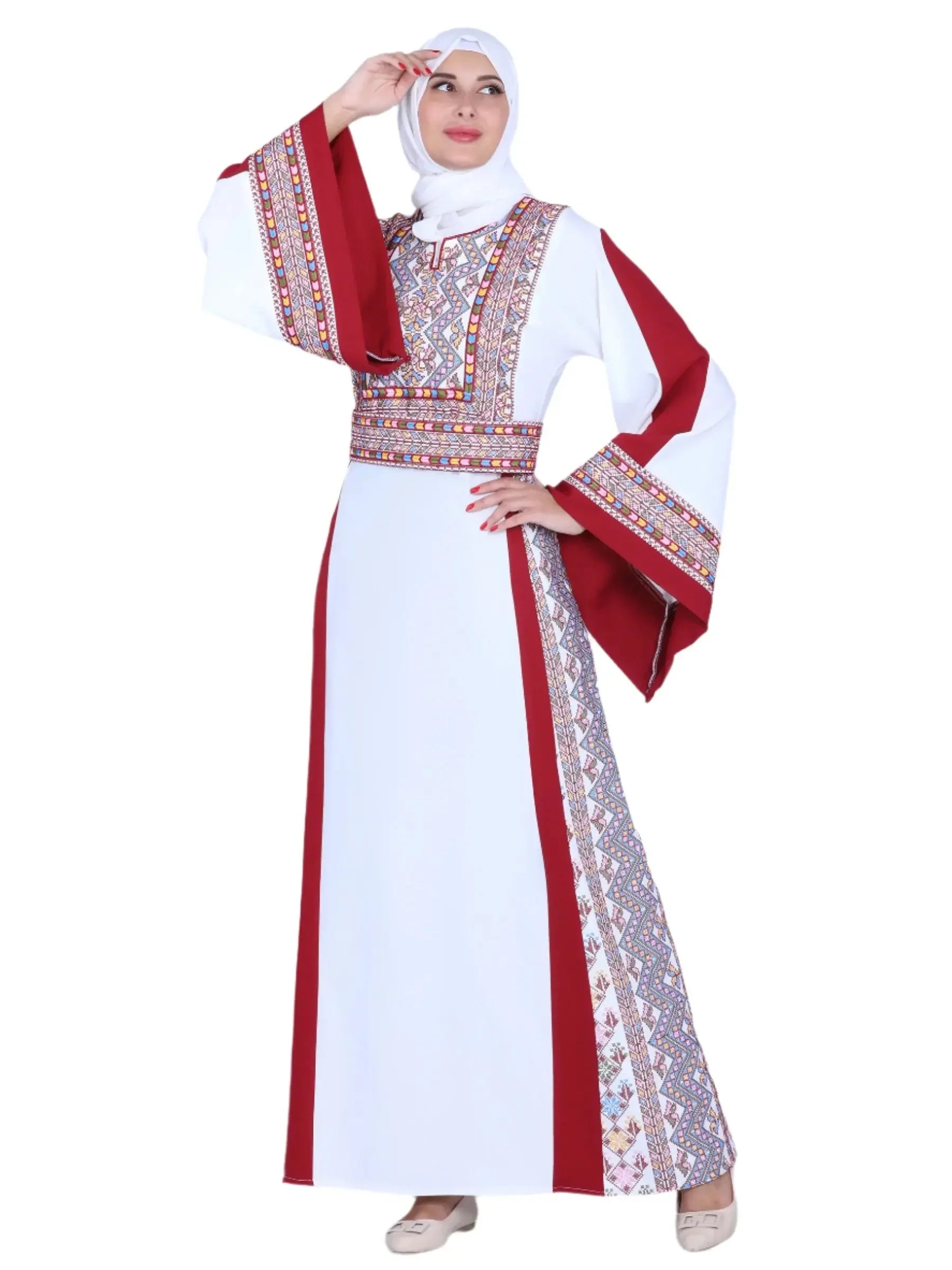 Hiba Unique Embroidery Thoub: Elegance and Cultural Heritage Palestinian Elegance