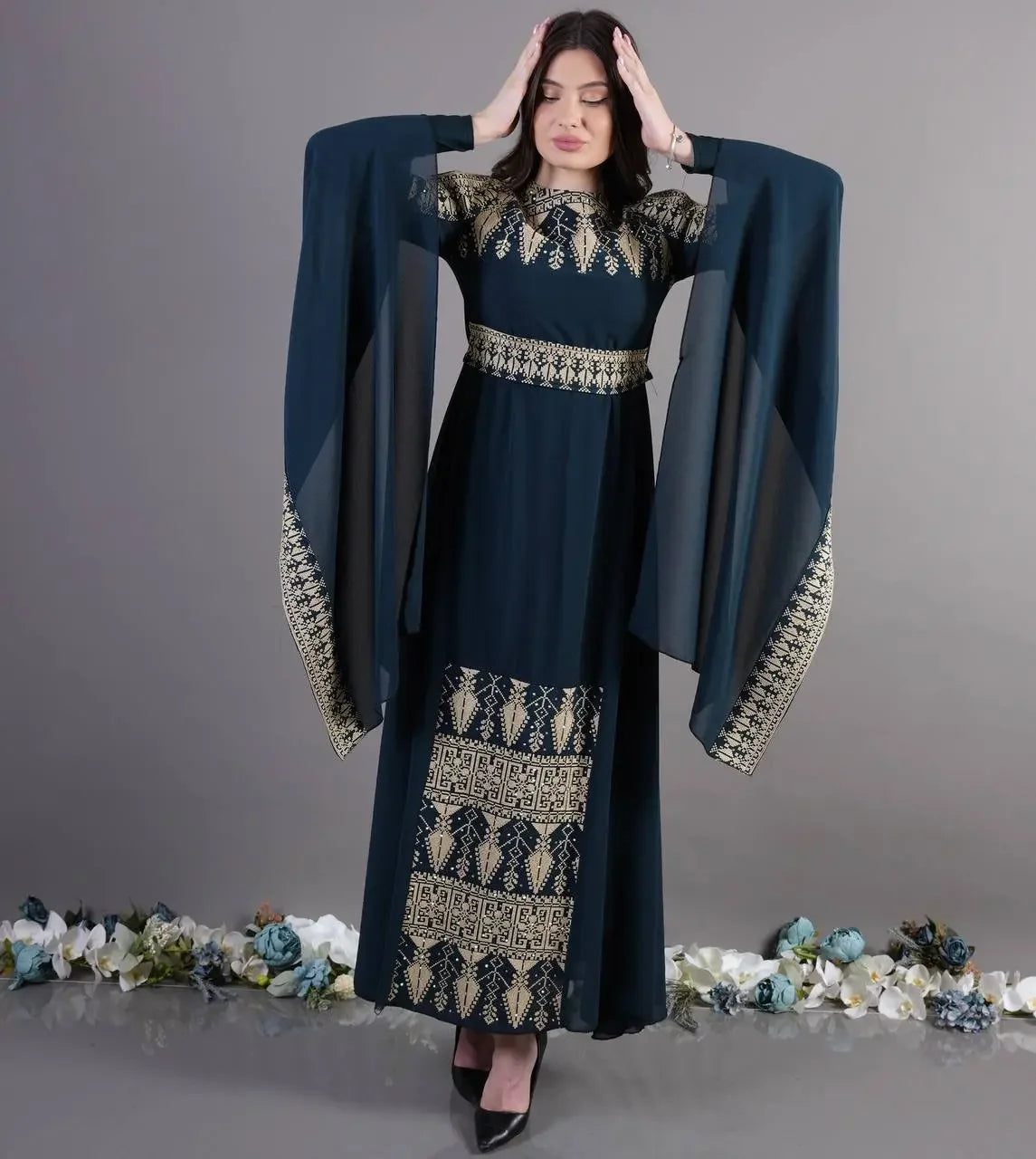 Modern Embroidery Dress: Elegant Luxury and Unique Style Palestinian Elegance