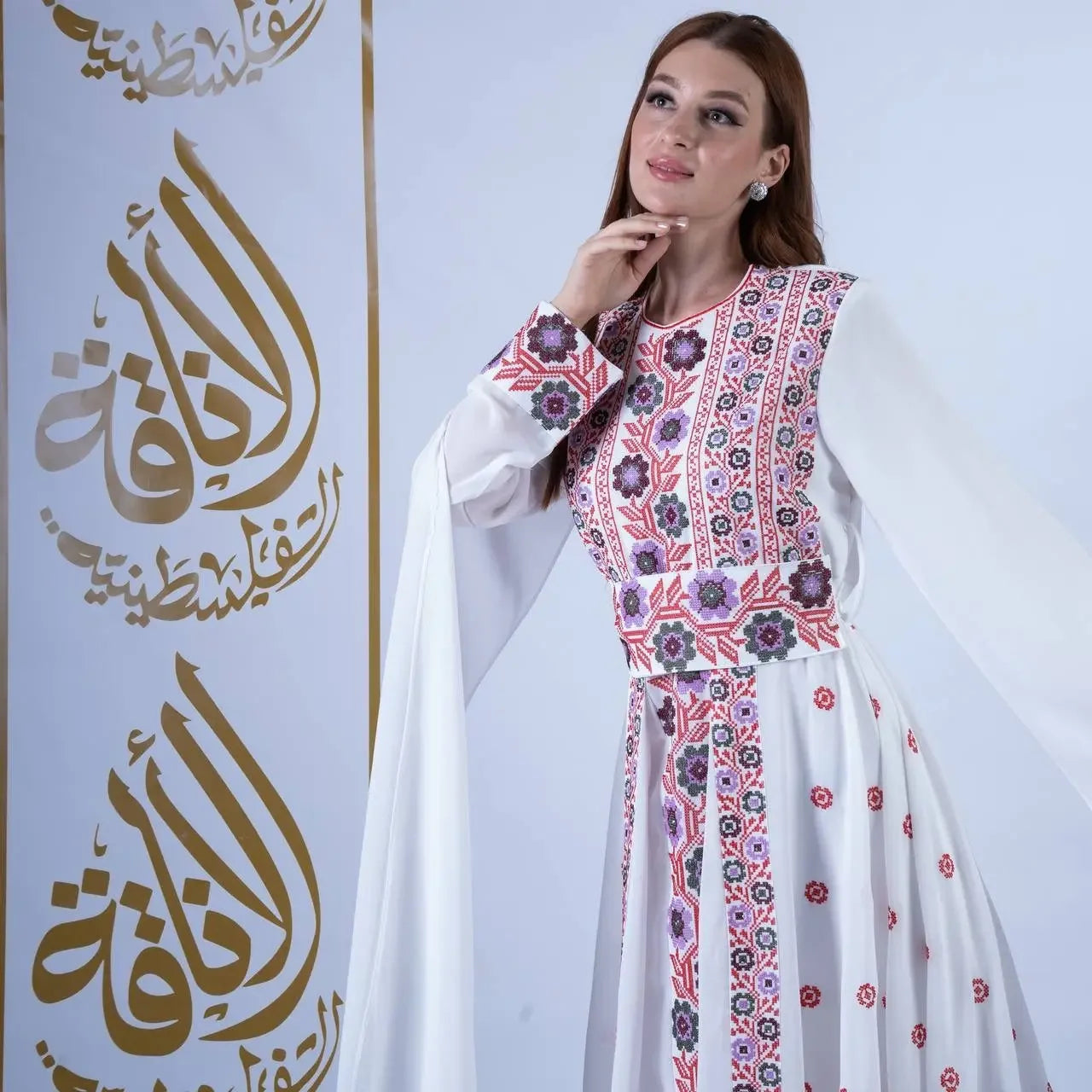 Embroidery Stylish Dress: Sophistication and Elegance Palestinian Elegance