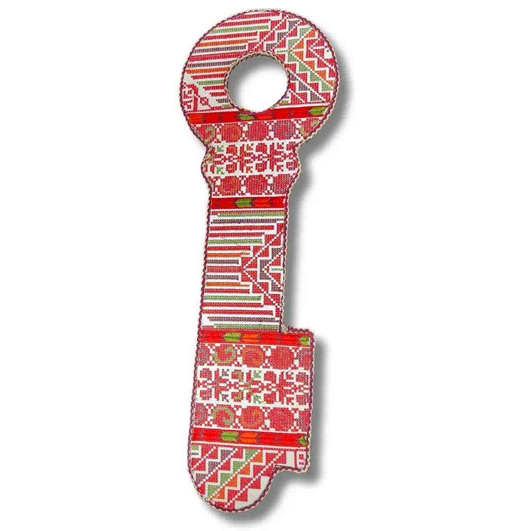 Key-Shaped Tatreez Design Home Decor – High-Quality Cultural Elegance Palestinian Elegance