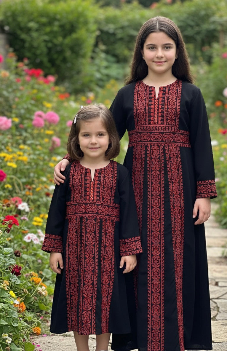 Little Layali Heritage Thobe - Palestinian Elegance