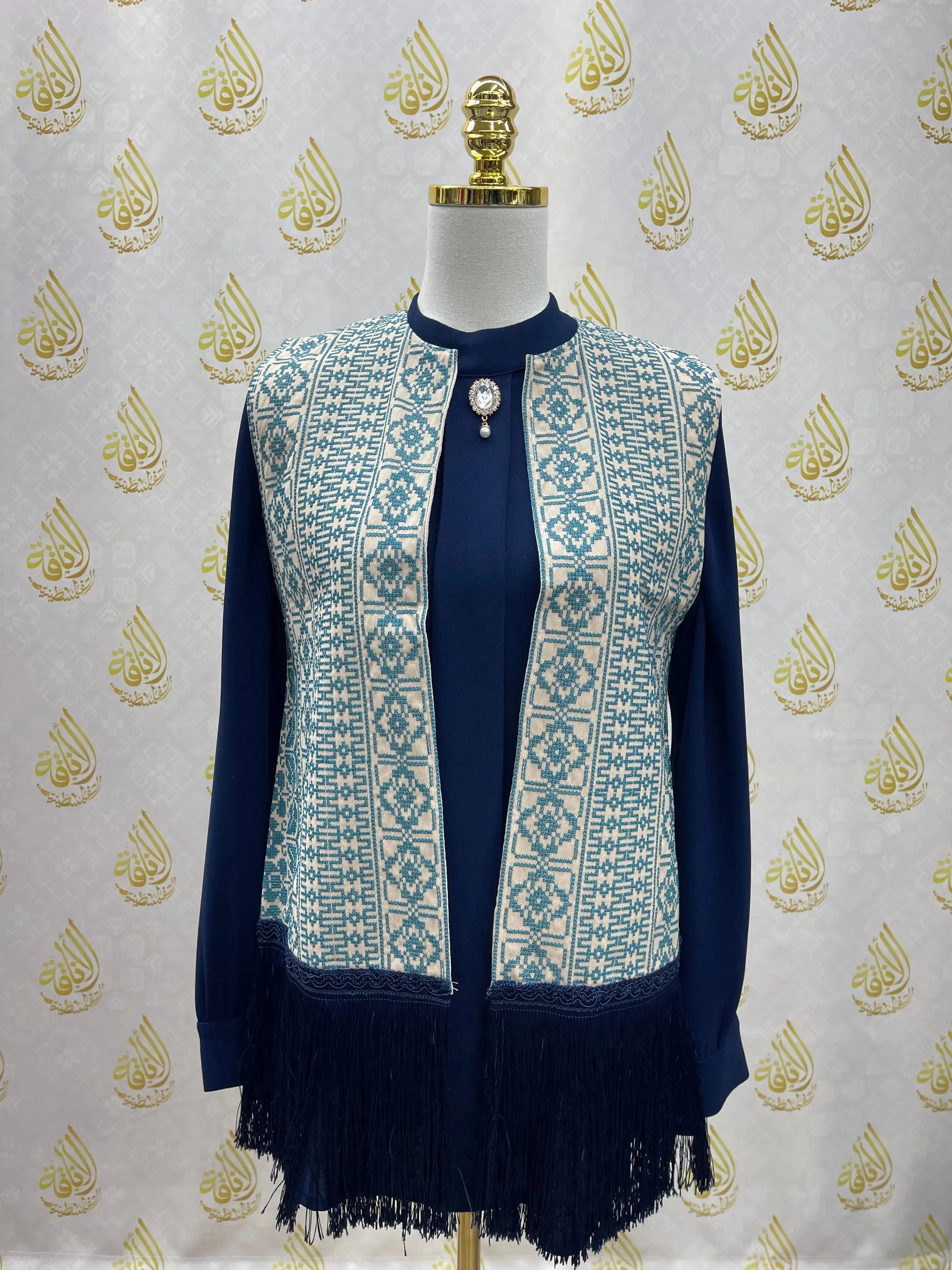 Embroidery Tassel Vest: Timeless Elegance and Versatile Style Palestinian Elegance