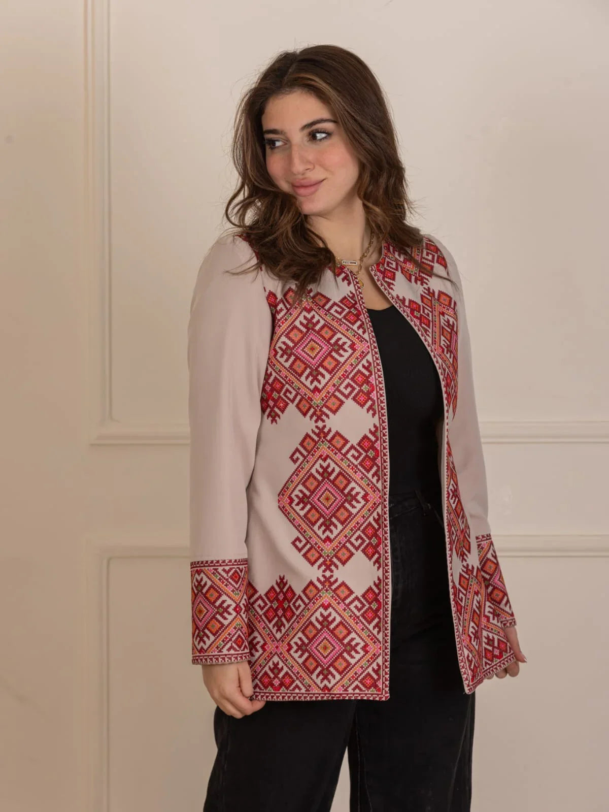 Palestinian Pattern Embroidered Jacket