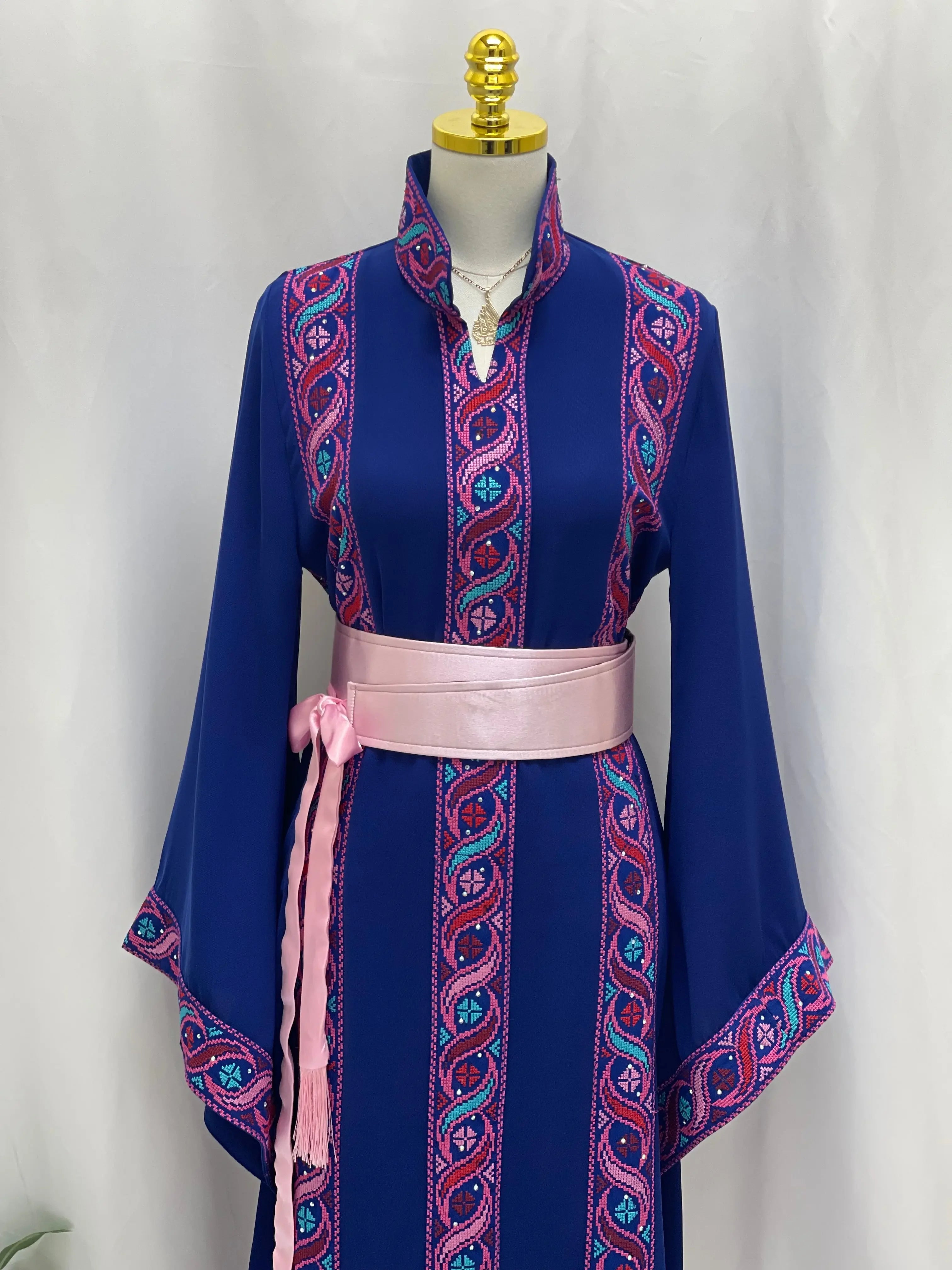 Royal Unique Embroidered Thoub - Timeless Elegance & Sophistication Palestinian Elegance