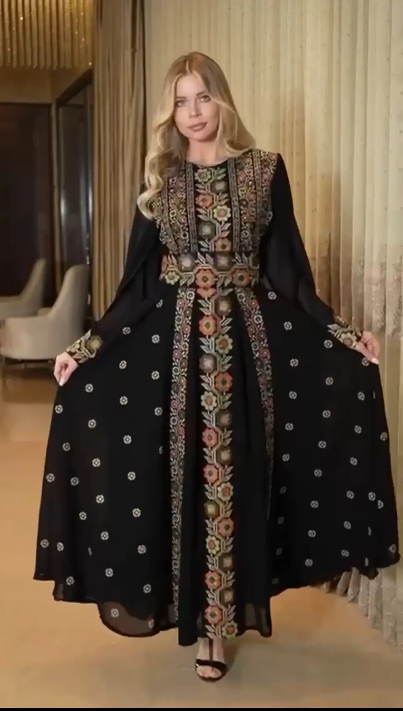 Embroidery Stylish Dress: Sophistication and Elegance Palestinian Elegance
