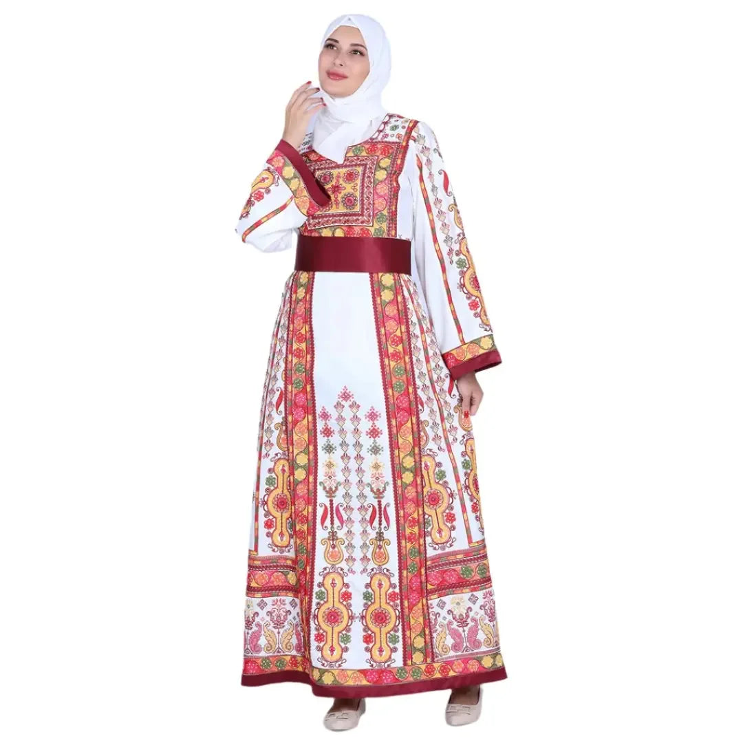 Embroidery Queen Thoub: Tradition and Sophistication Palestinian Elegance