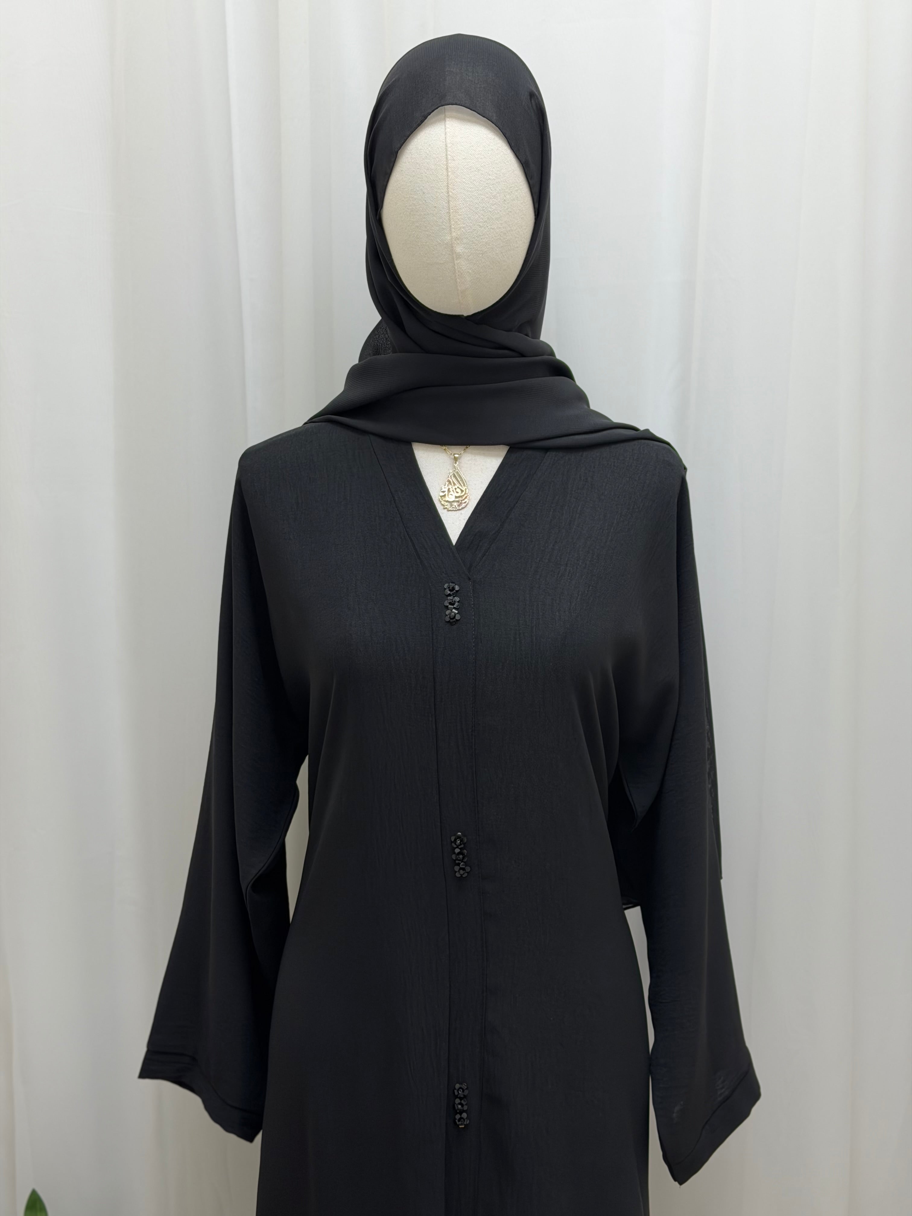 Soft Serenity CY Abaya - Palestinian Elegance