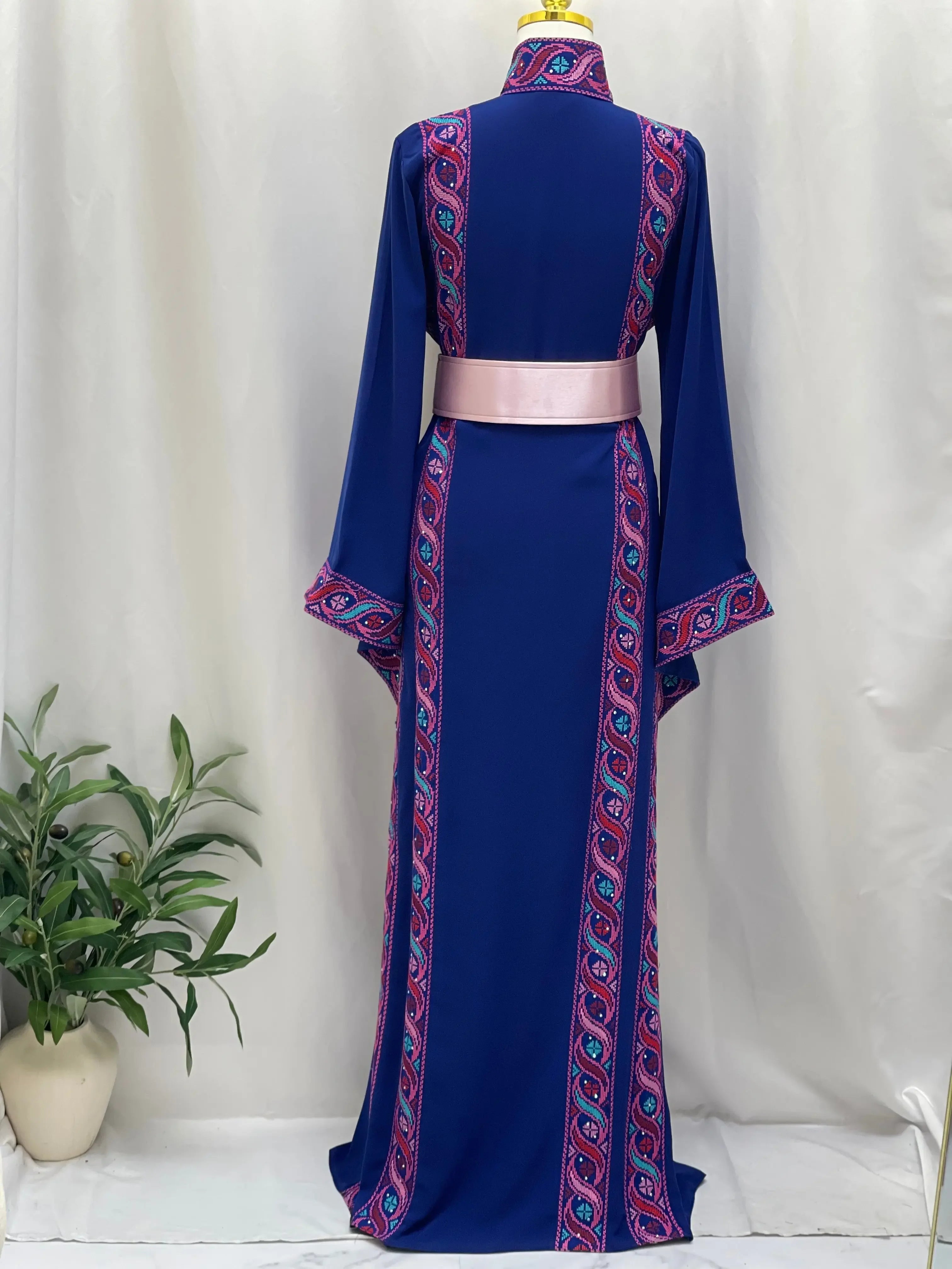 Royal Unique Embroidered Thoub - Timeless Elegance & Sophistication Palestinian Elegance