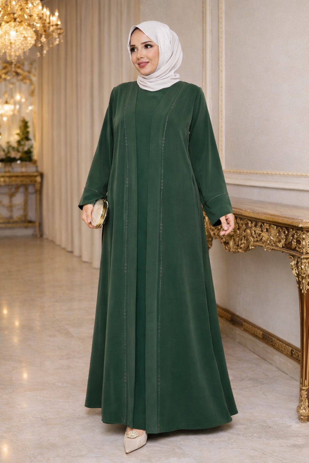 Amira Classic 2-Piece Abaya – Madinah Abayk Fabric