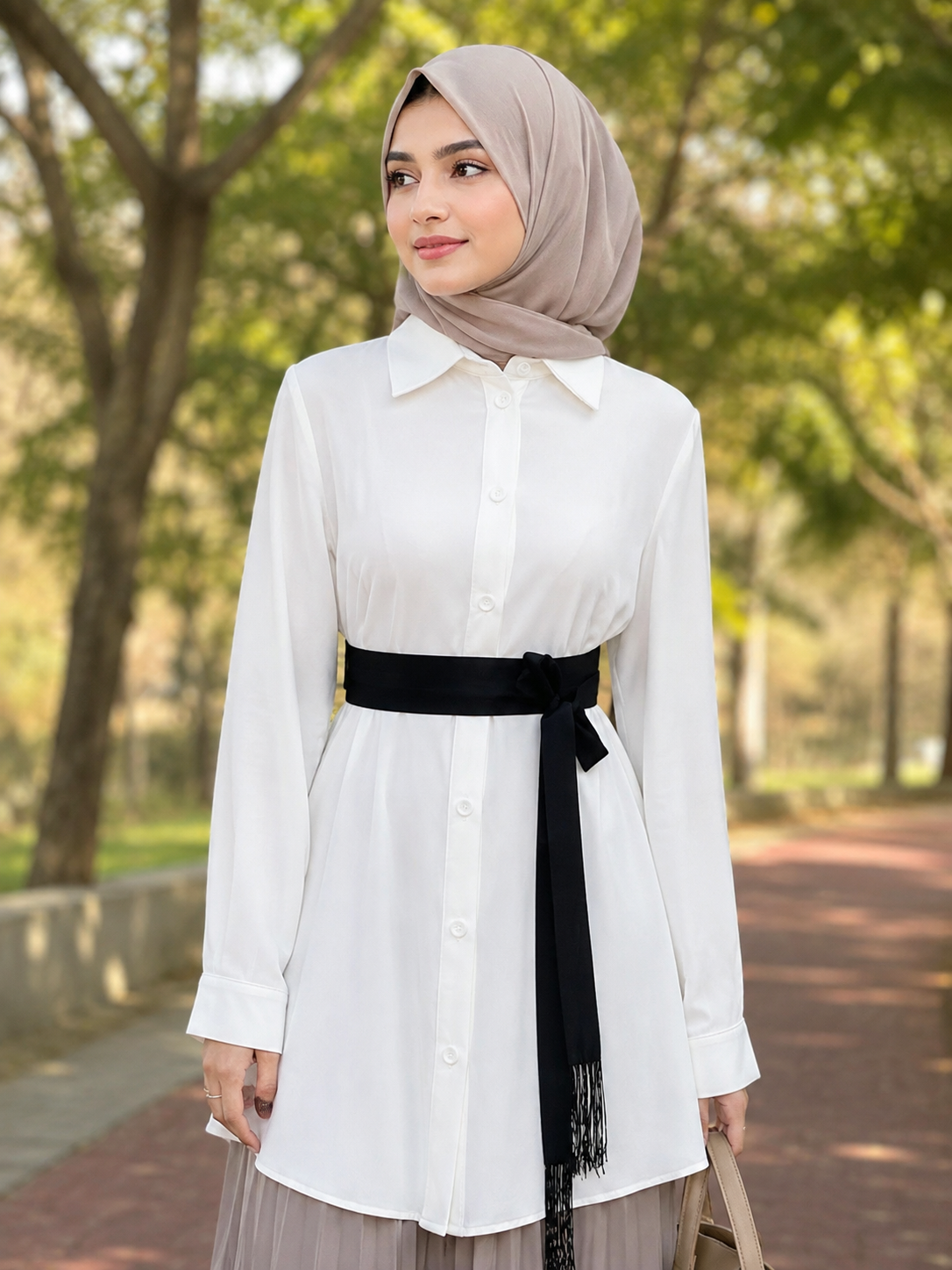 Satin Belt | Elegant Waist Belt for Dresses & Abayas