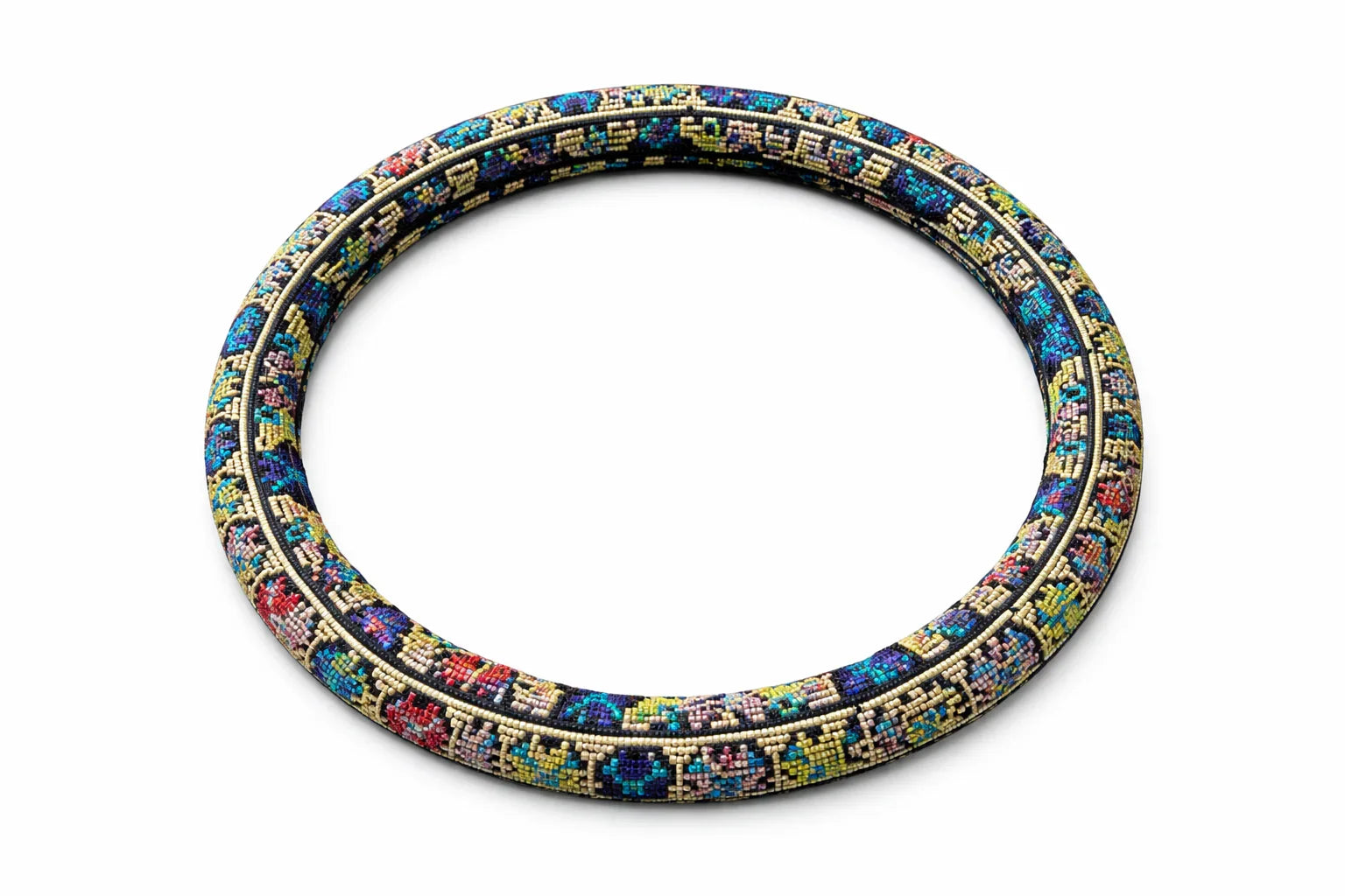 Reversible Beaded Steering Wheel Cover- Elegant Design