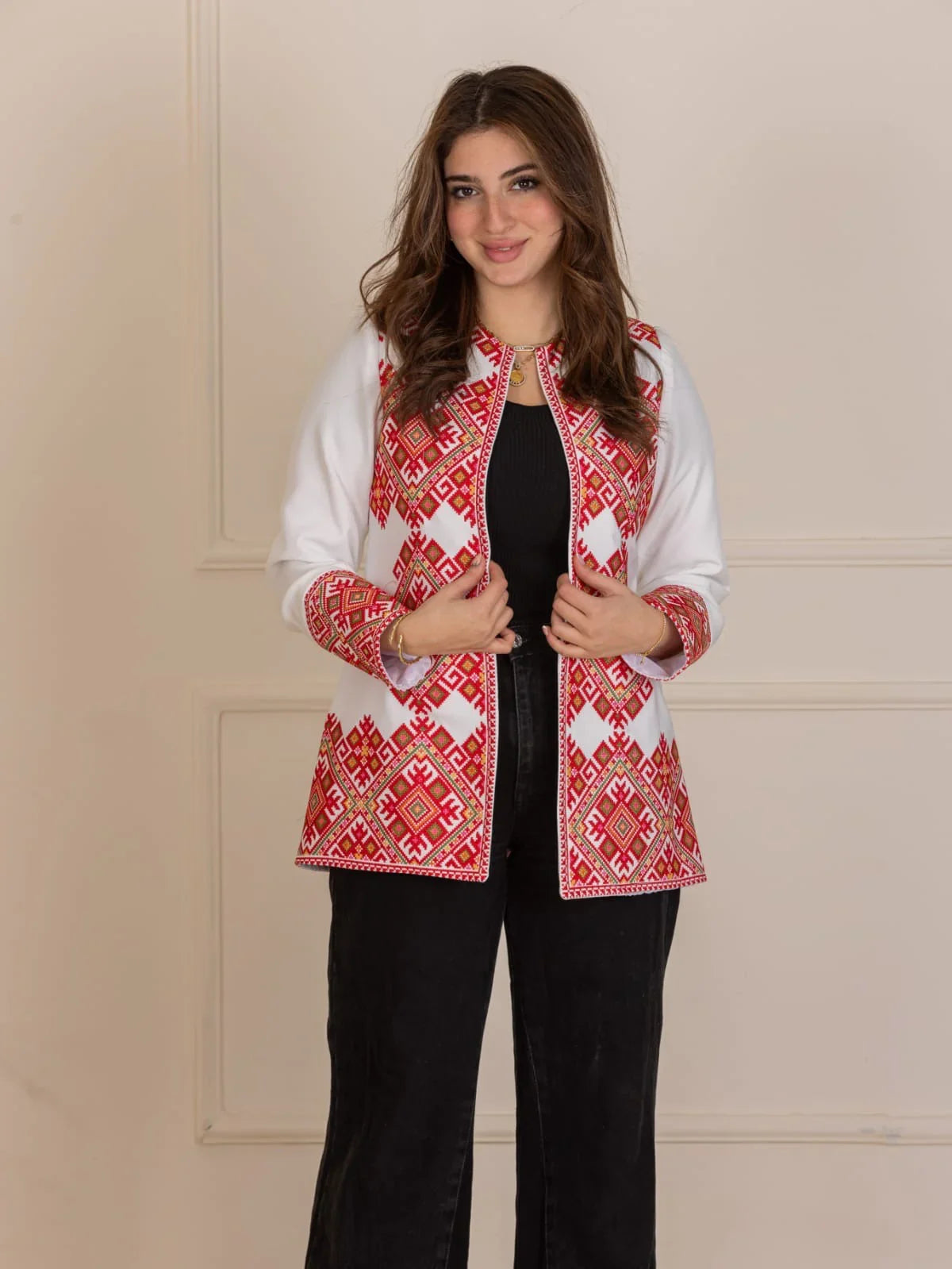 Palestinian Pattern Embroidered Jacket