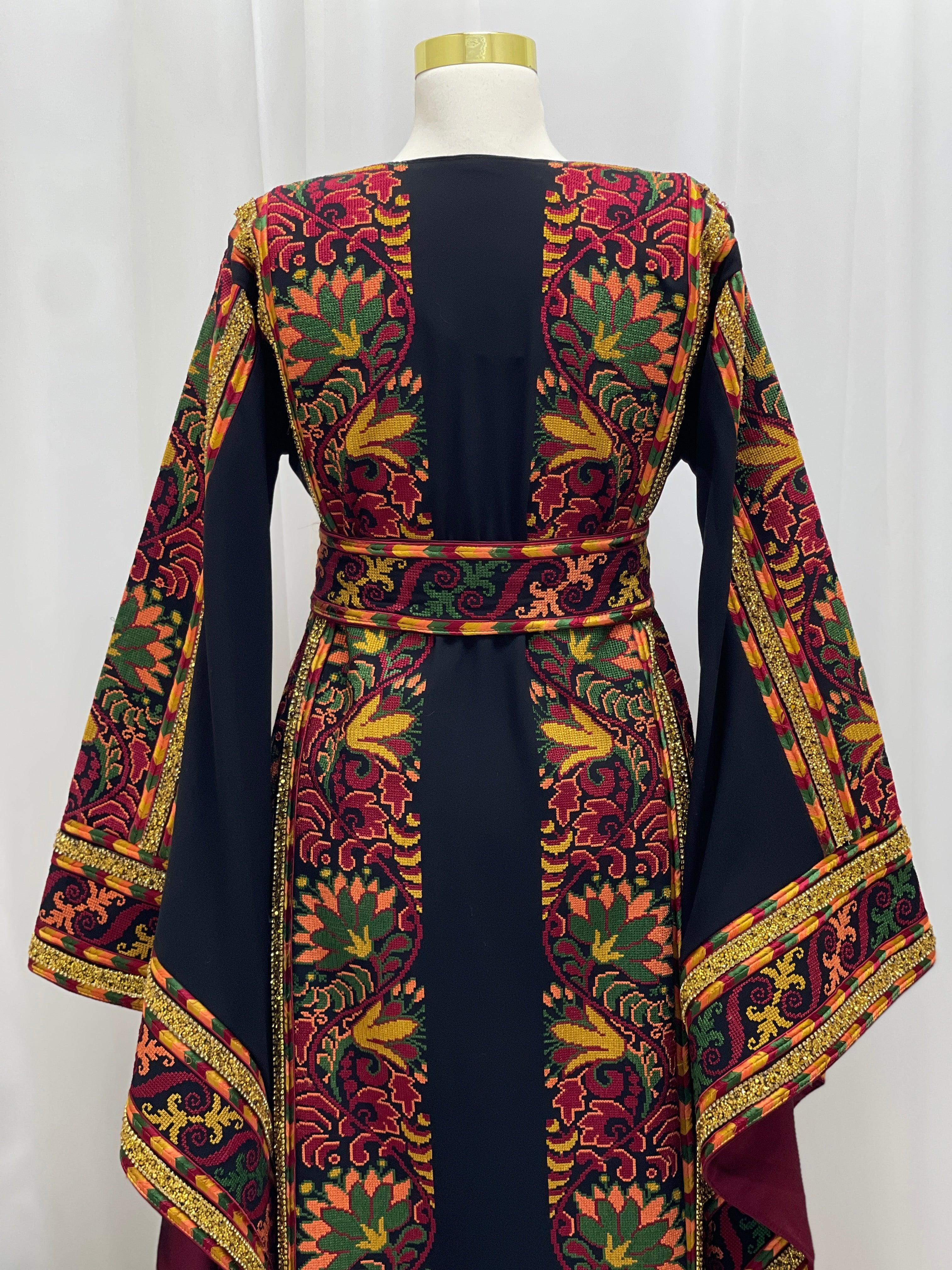 Sultanah Noir Couture Thobe-elegant couture piece designed