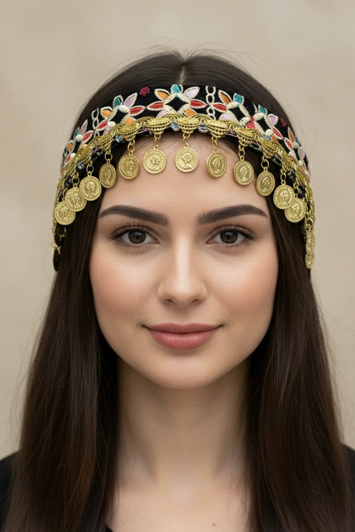 Golden Heritage Coin Headband