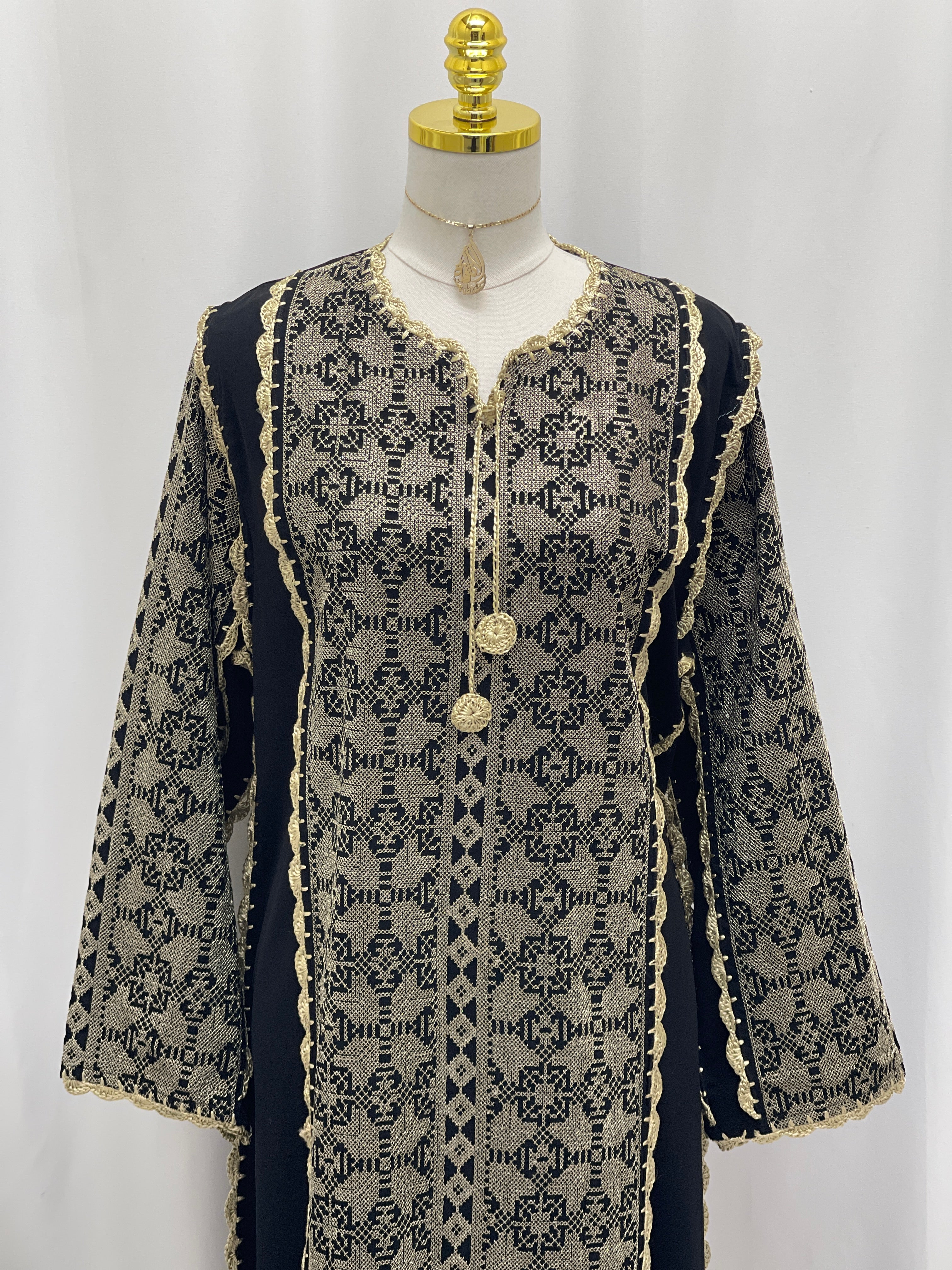 Heritage Threads Embroidered Abaya