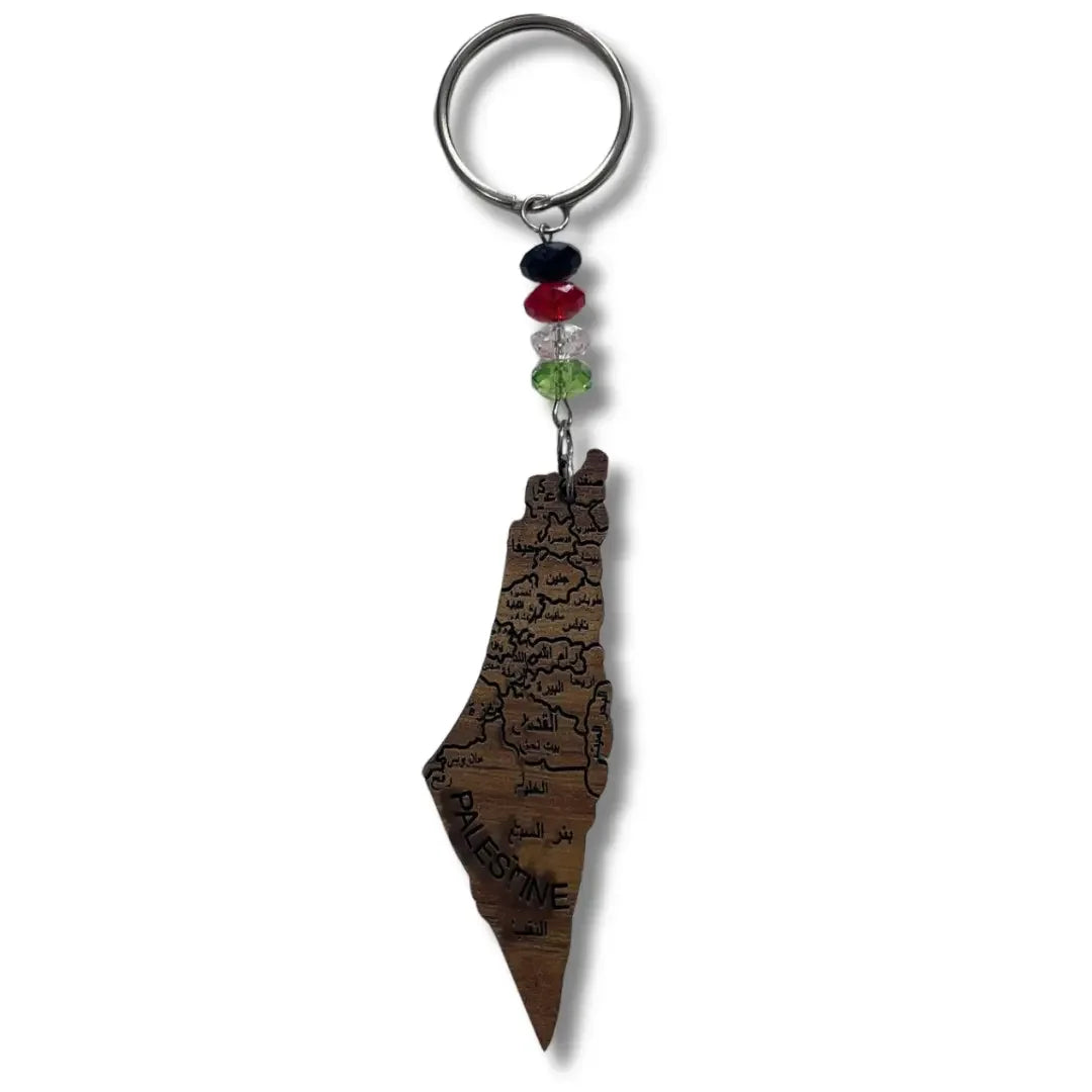 Palestine Keychain Accessory – Handmade Cultural Elegance Palestinian Elegance