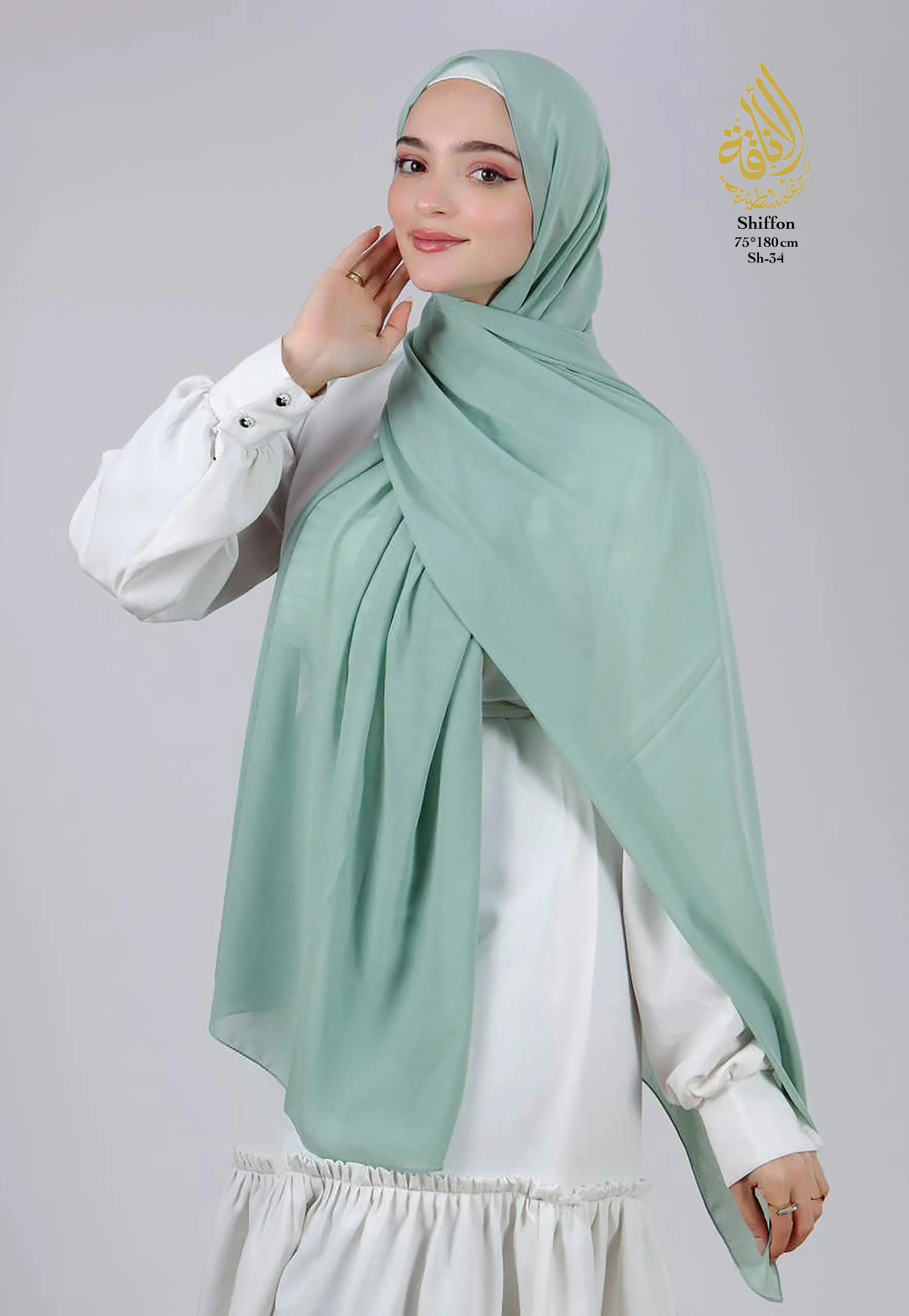 Soft Flow Chiffon Hijab – Premium Flowing Modest Fashion