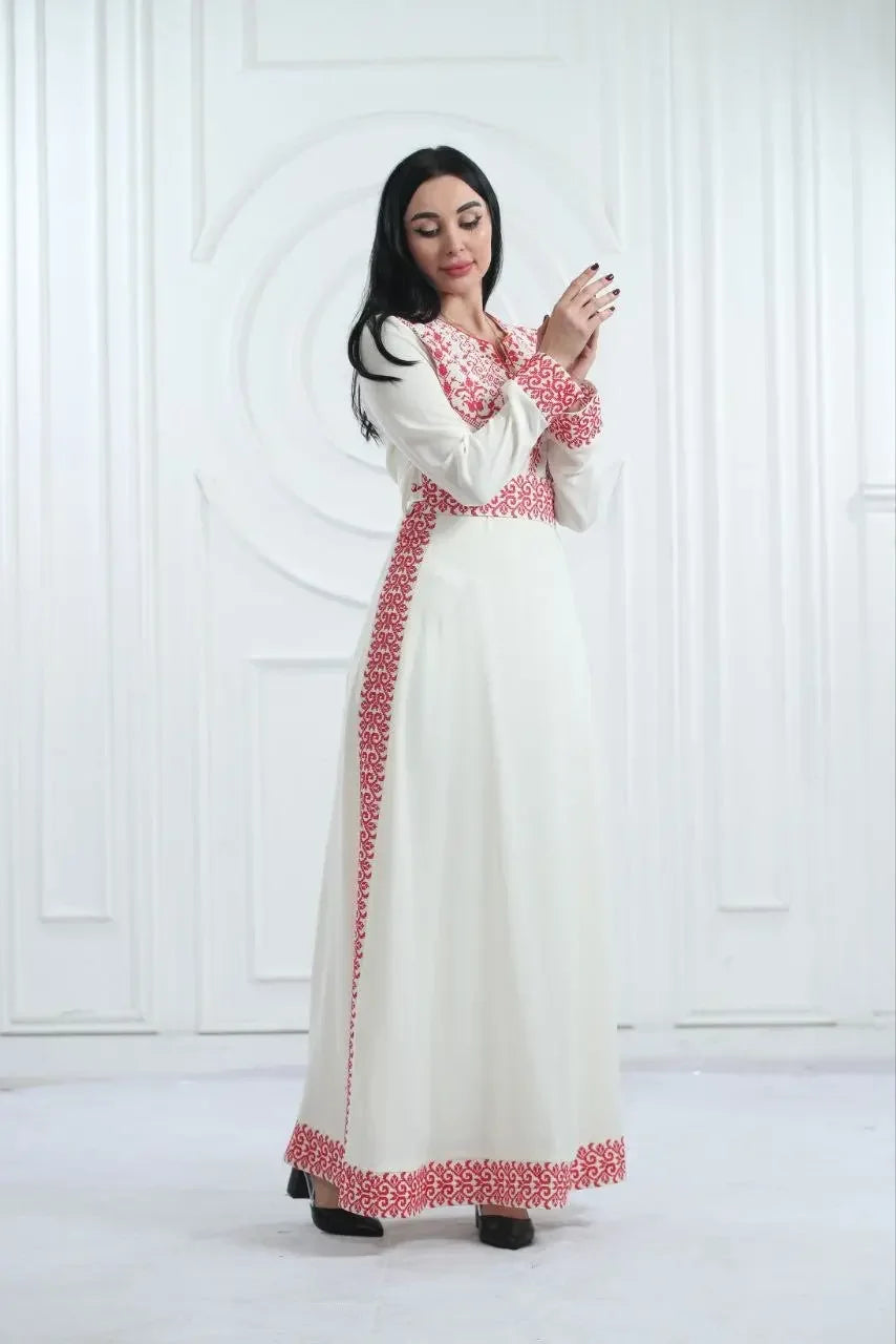 The Warda Embroidered Dress Palestinian Elegance