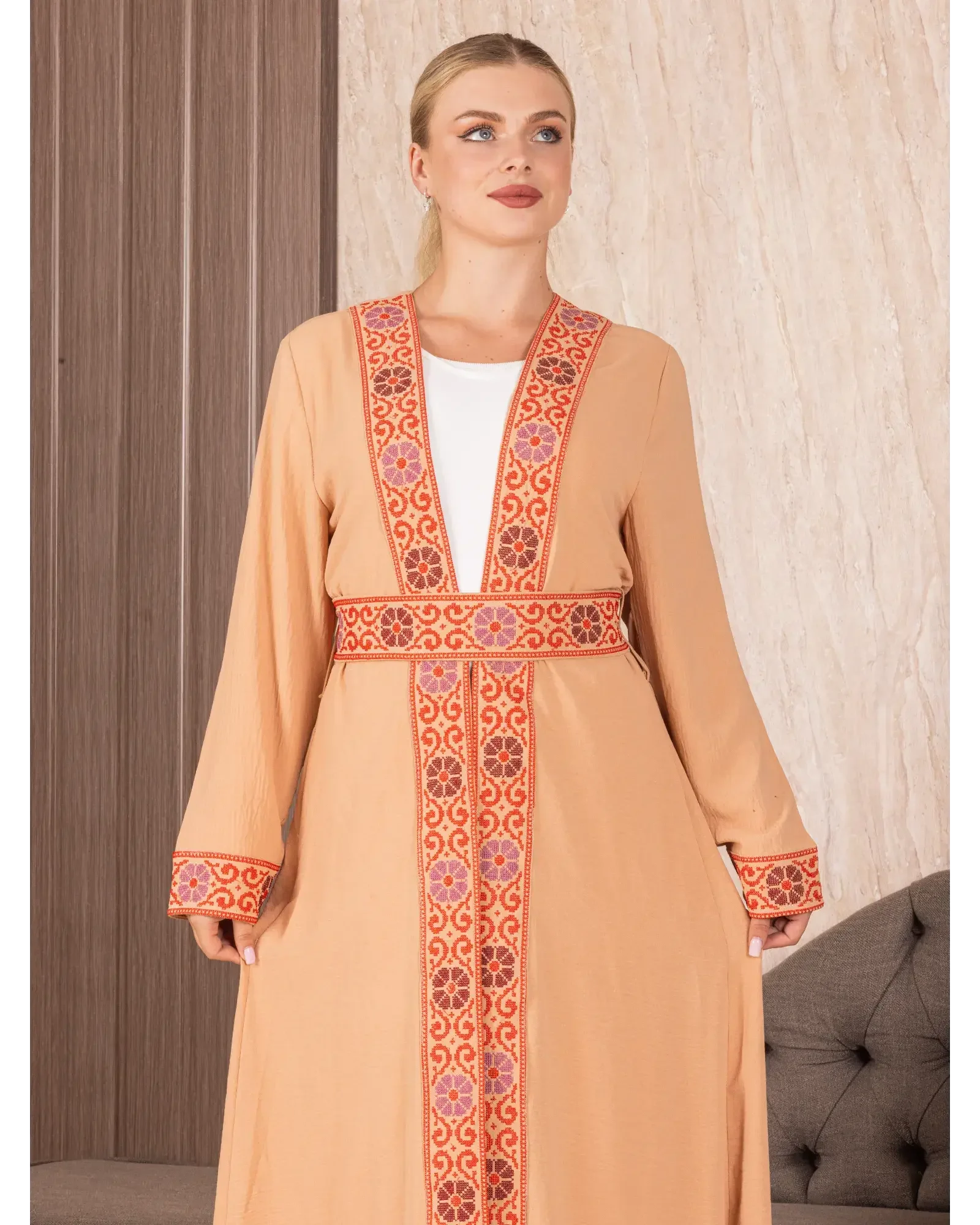 Embroidered Cardigan Palestinian Elegance