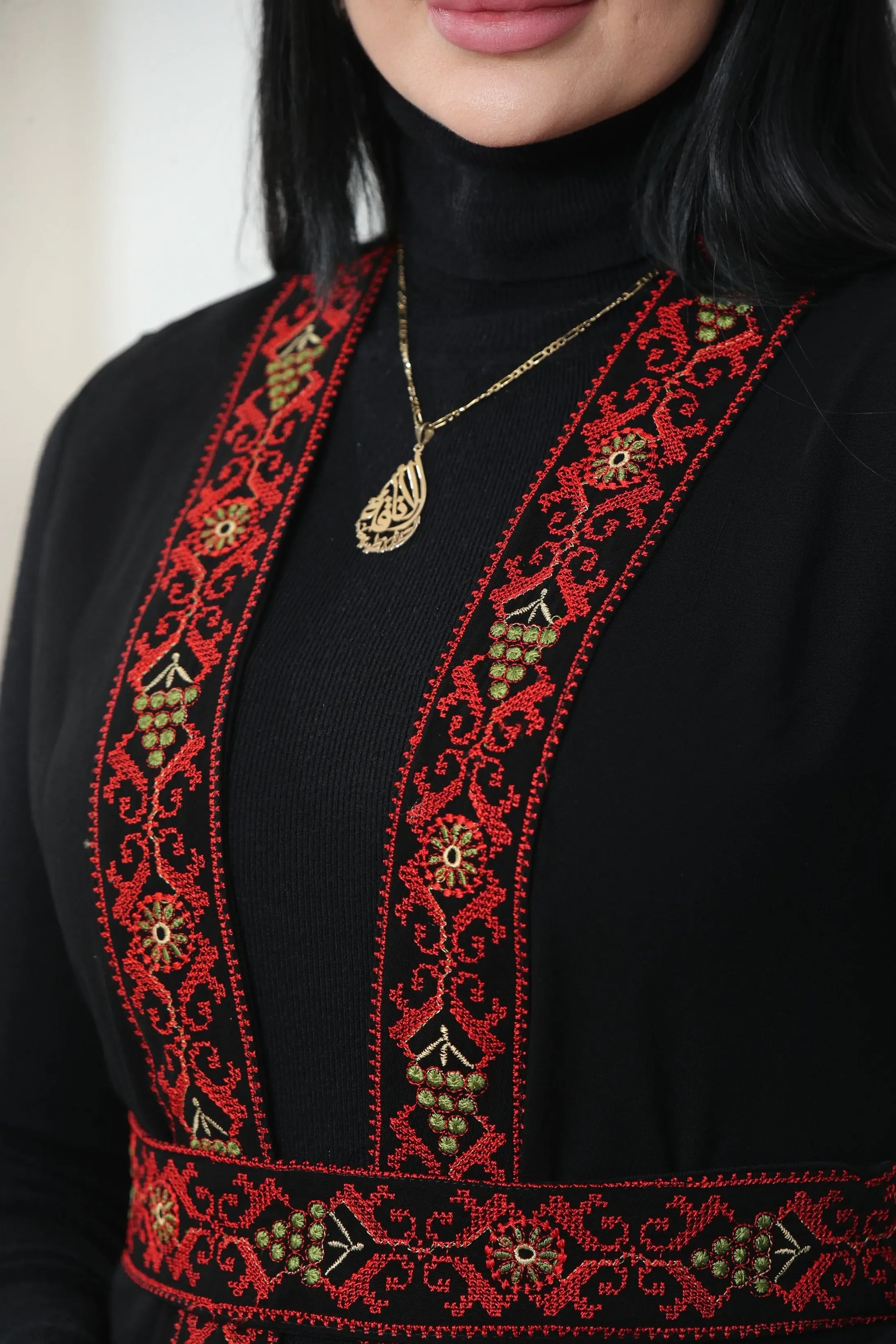 Chiffon Colorful Embroidered Vest - Vibrant & Stylish Layer Palestinian Elegance