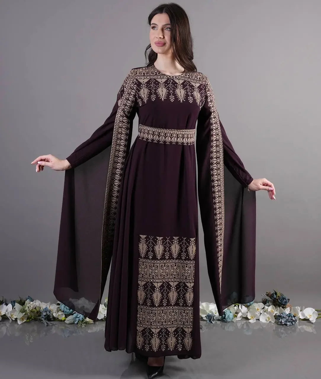 Modern Embroidery Dress: Elegant Luxury and Unique Style Palestinian Elegance