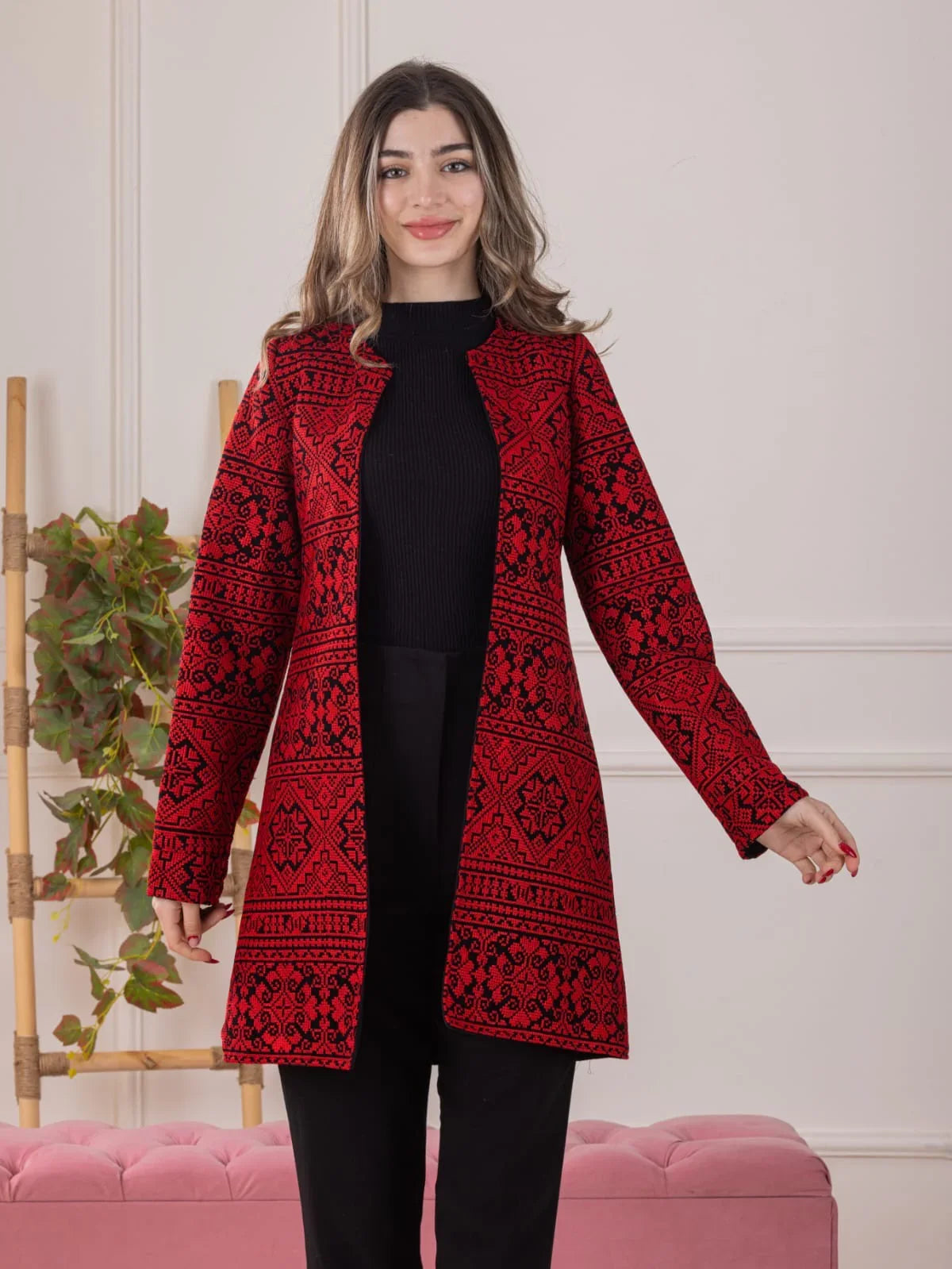 Heritage Weave Embroidered Jacket -Cultural Elegance