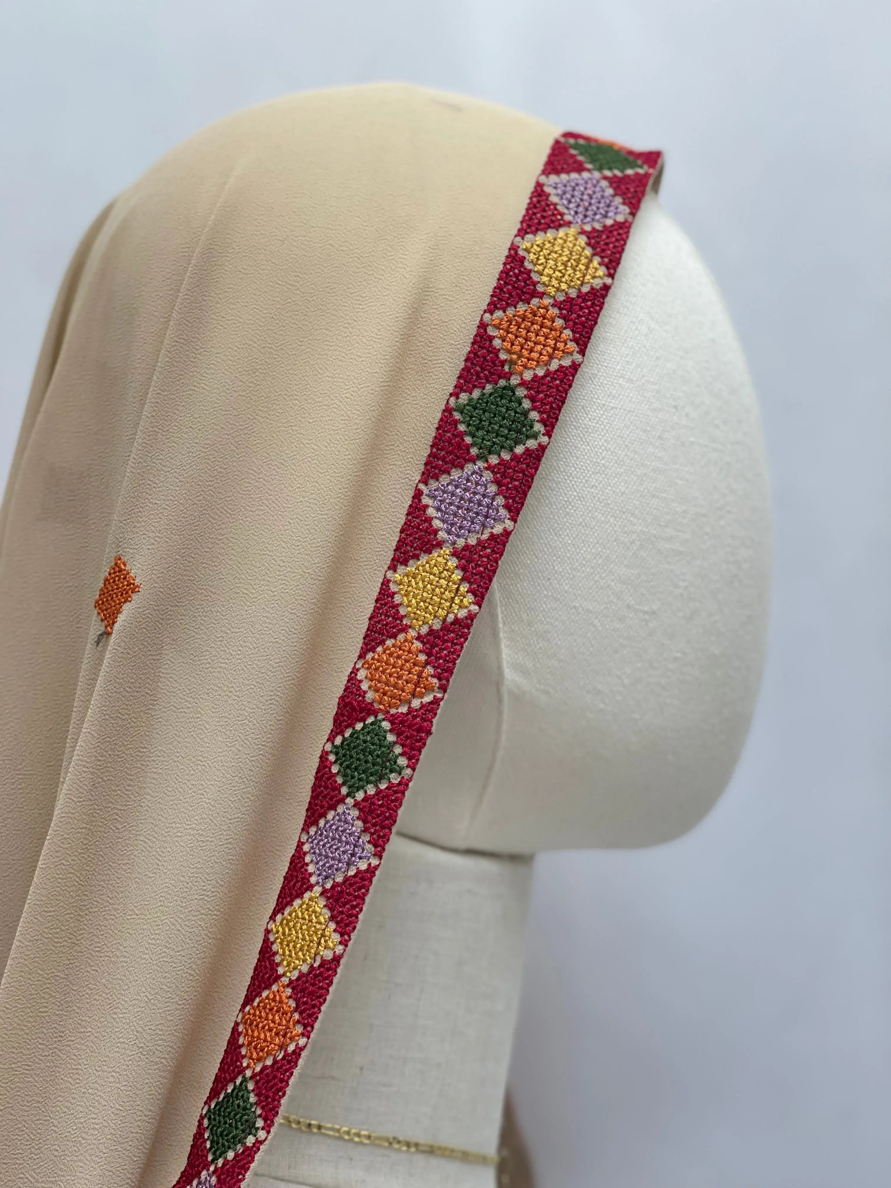 Timeless Sophistication: Embroidered Khirka Palestinian Elegance