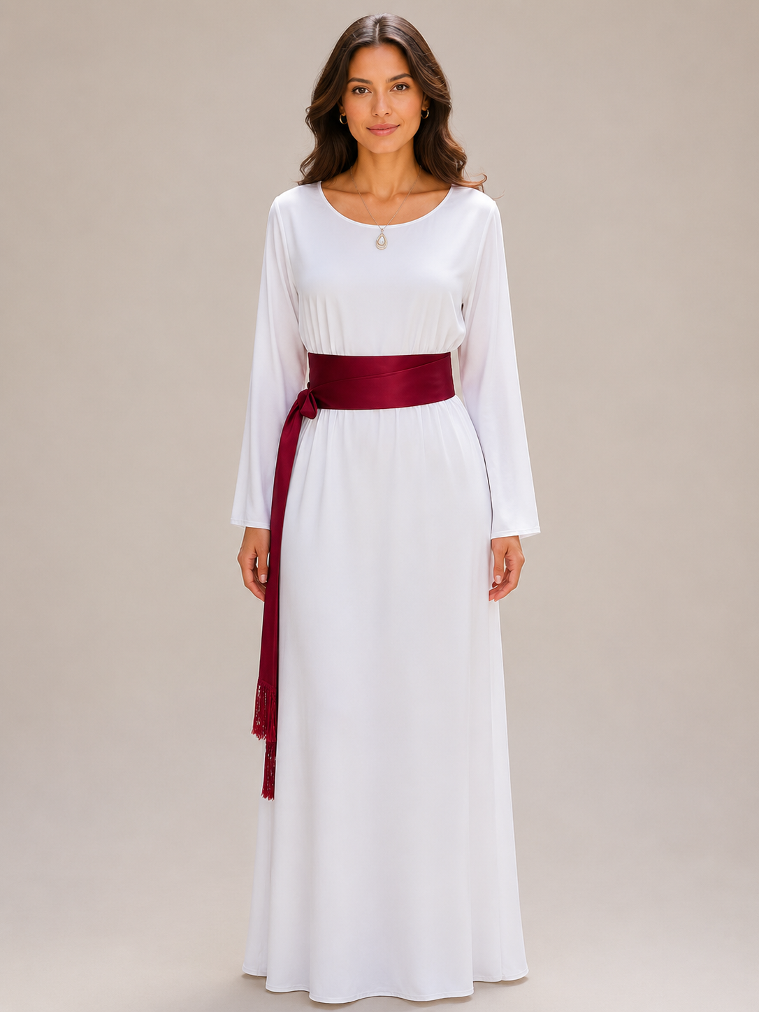 New Color Satin Wrap Belt