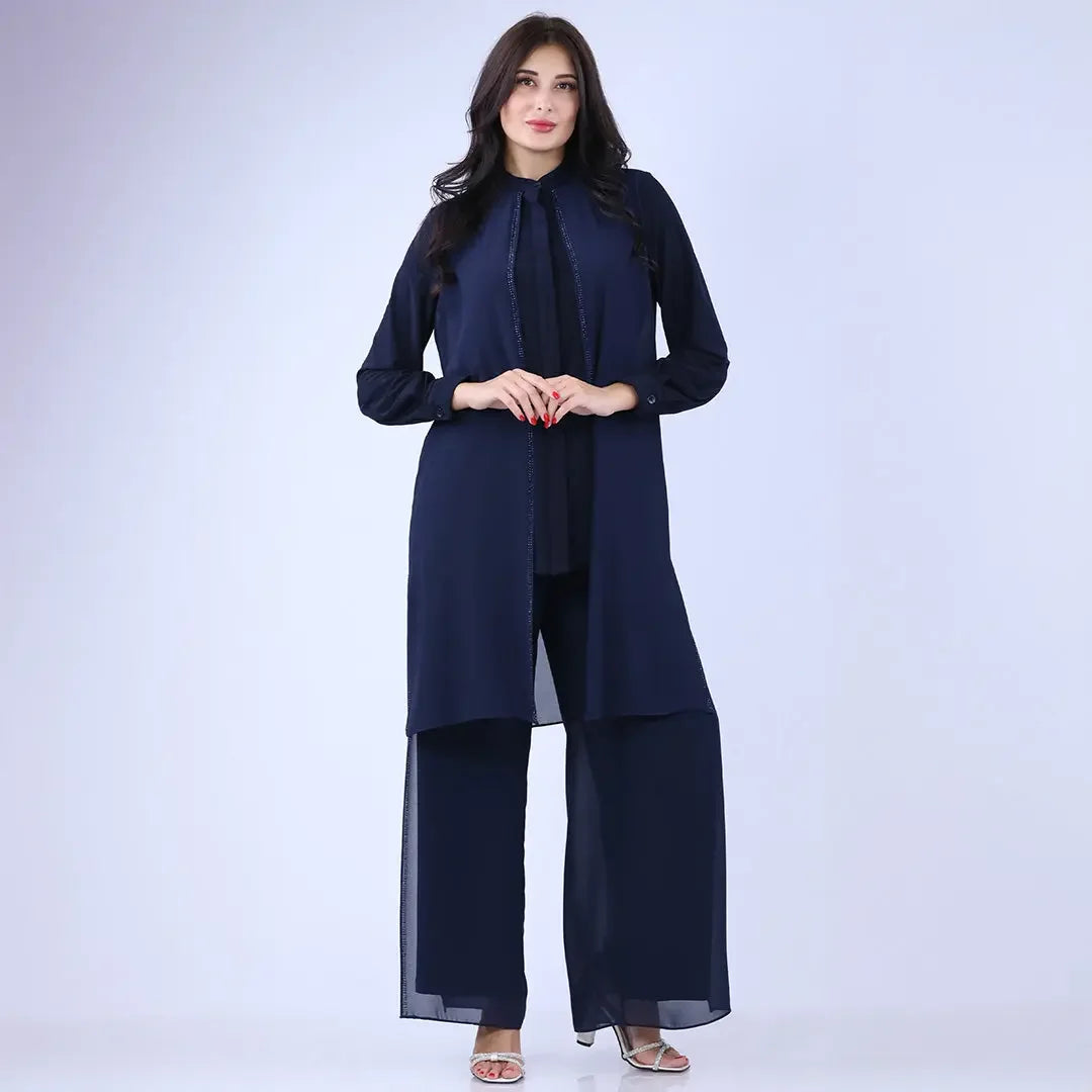 Formal 3Pcs Pant Suits: Polished Elegance and Professional Style Palestinian Elegance