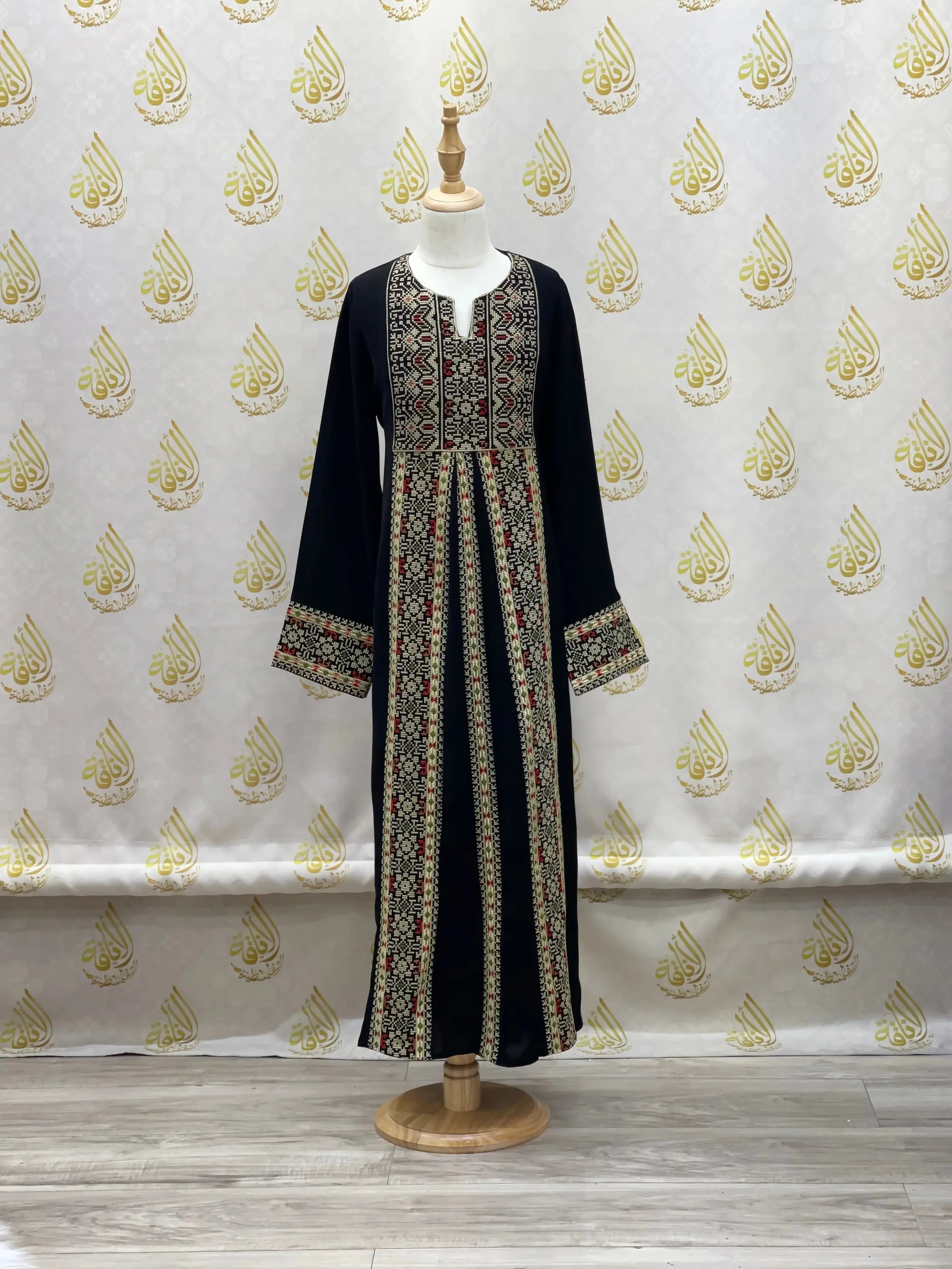 Girls Embroidered Abaya Palestinian Elegance