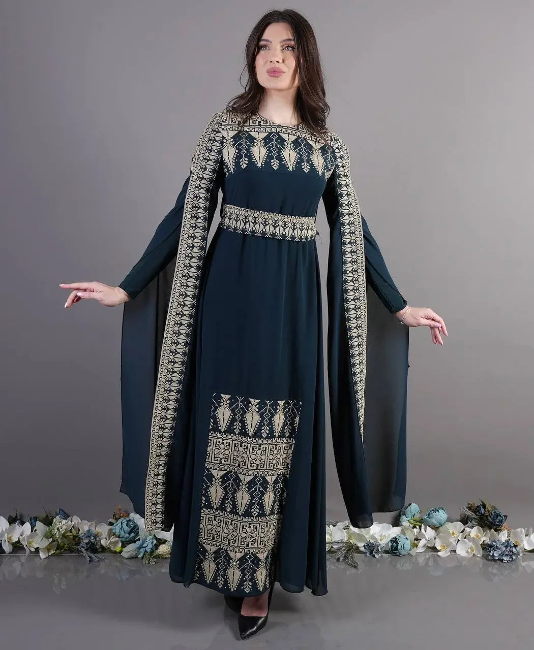 Modern Embroidery Dress: Elegant Luxury and Unique Style Palestinian Elegance
